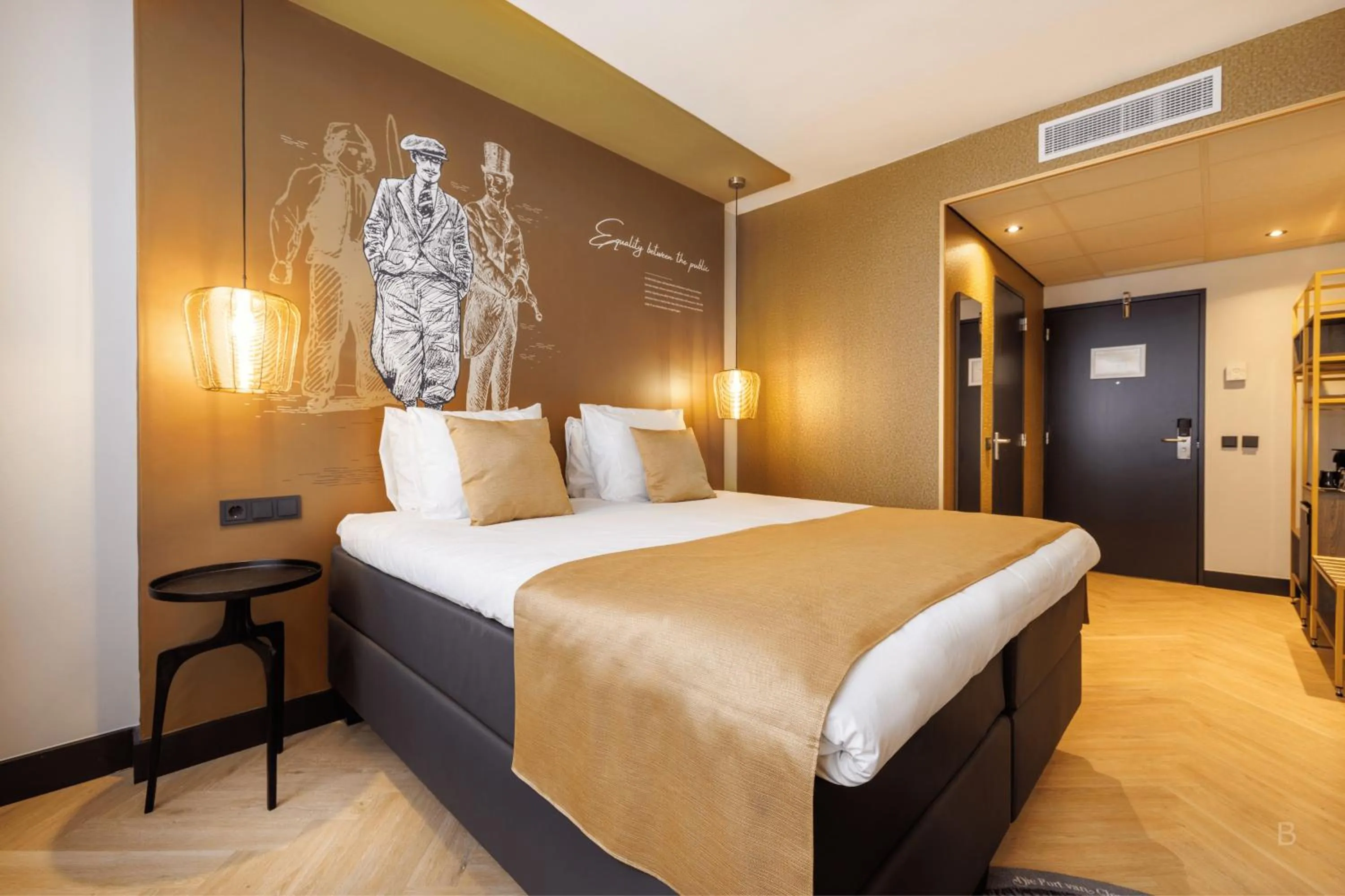 Bed in Hotel Die Port van Cleve