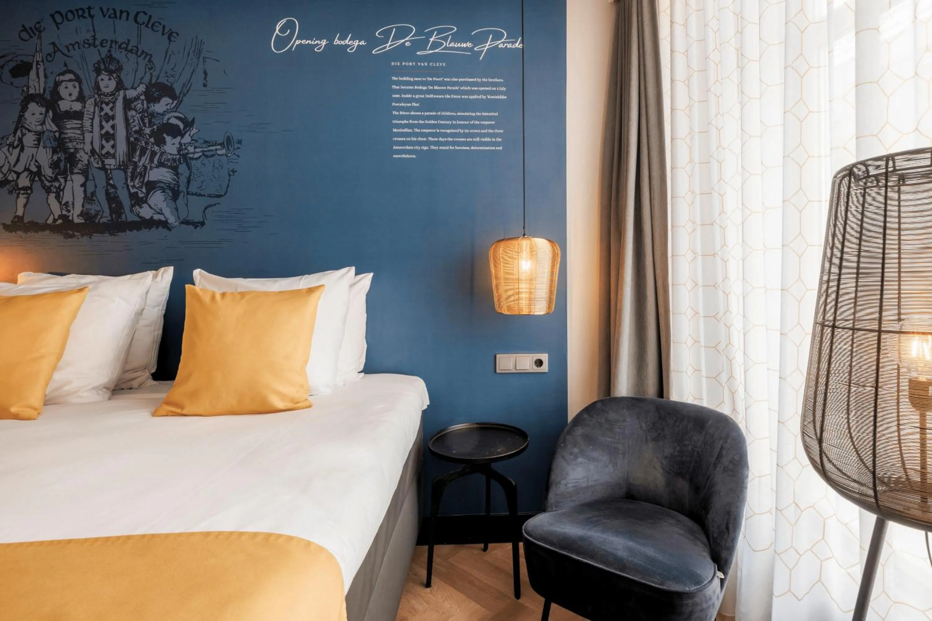 Bed in Hotel Die Port van Cleve