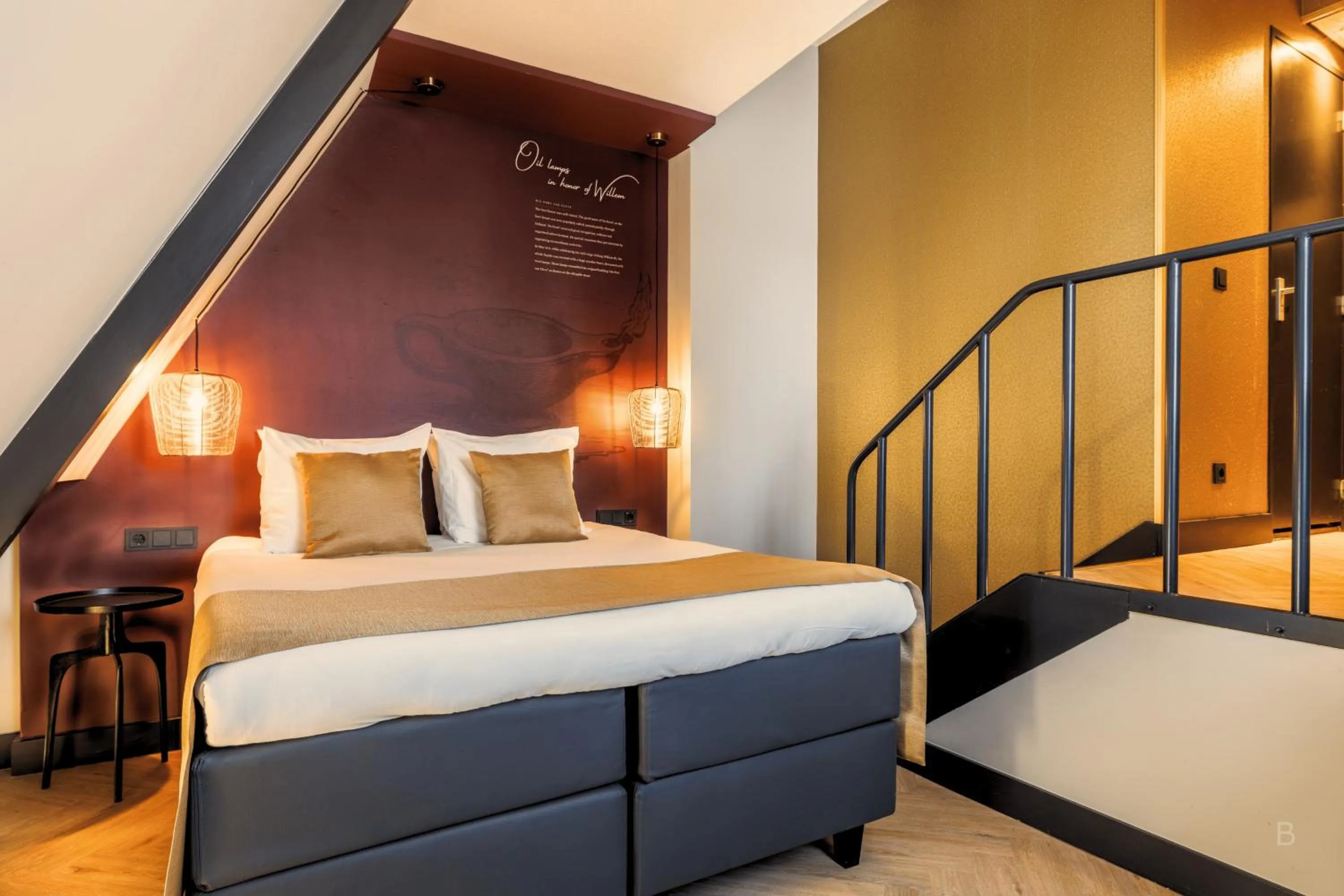 Bed in Hotel Die Port van Cleve