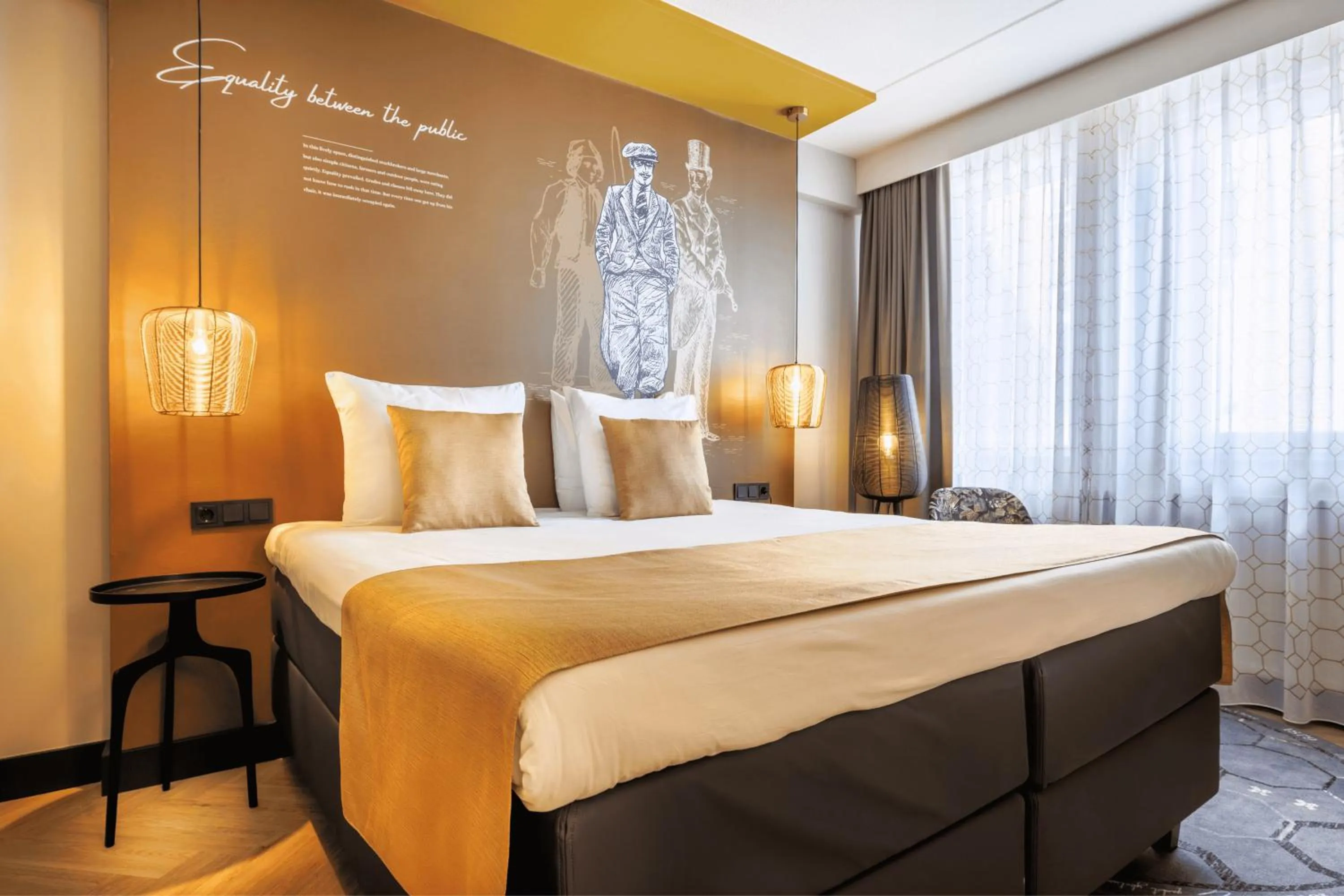 Bed in Hotel Die Port van Cleve