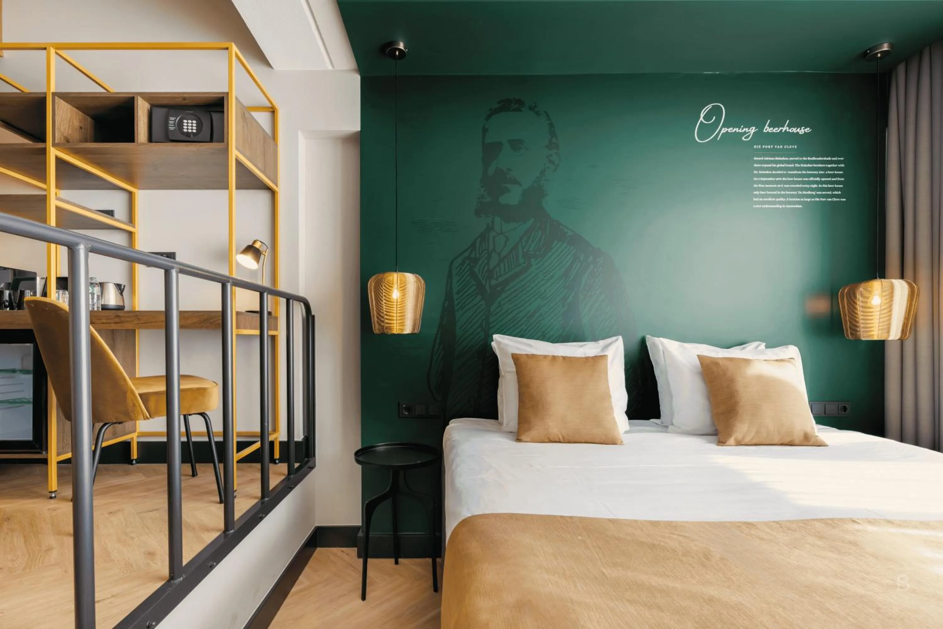 Bed in Hotel Die Port van Cleve