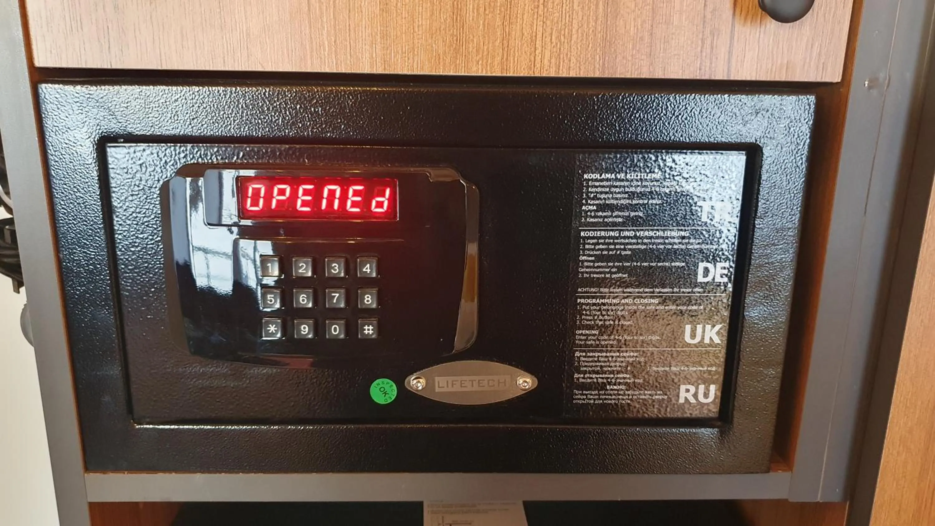 safe in Dimora Gold Hotel