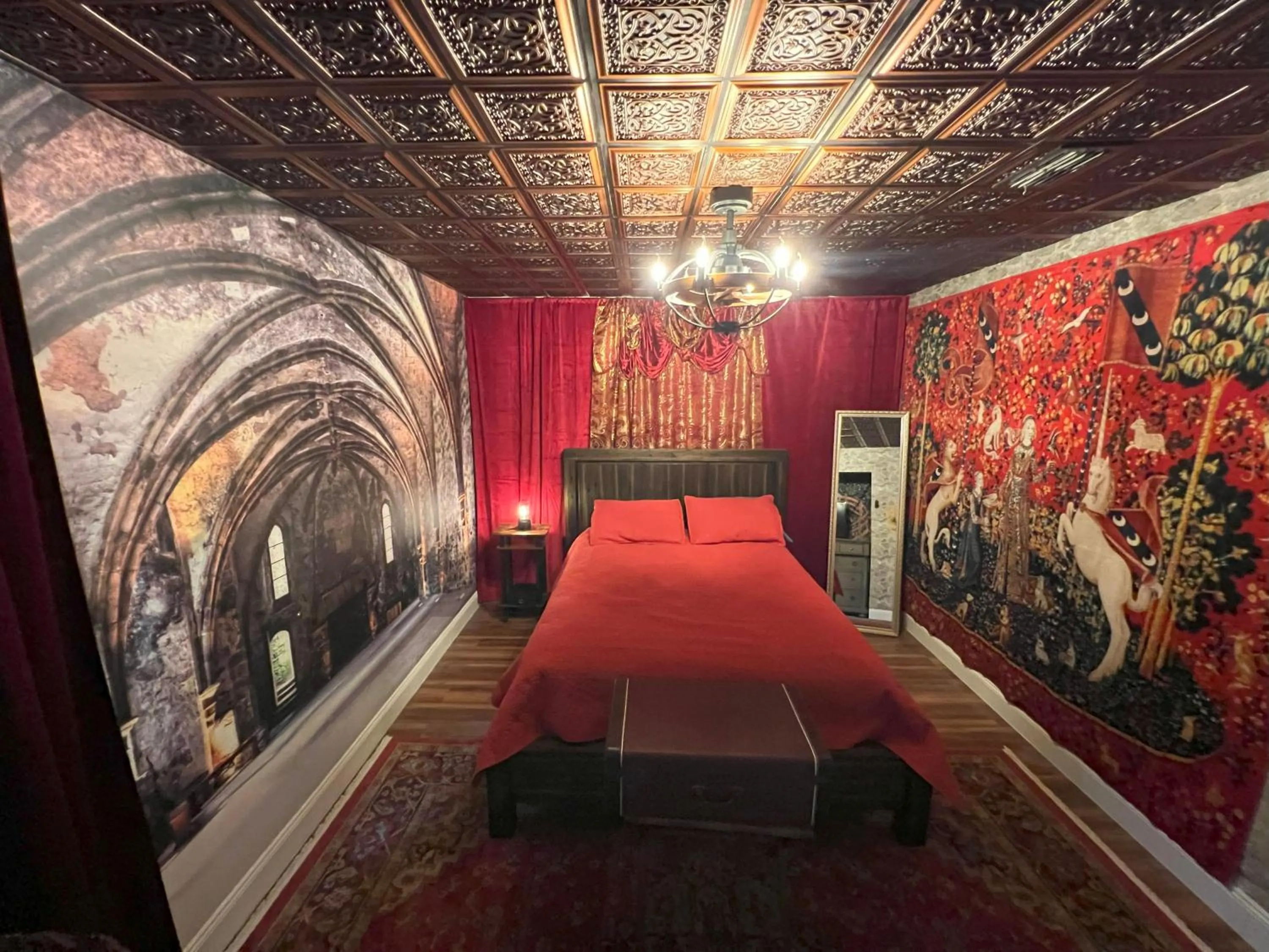 Bed in Magical Castle Near Theme Parks