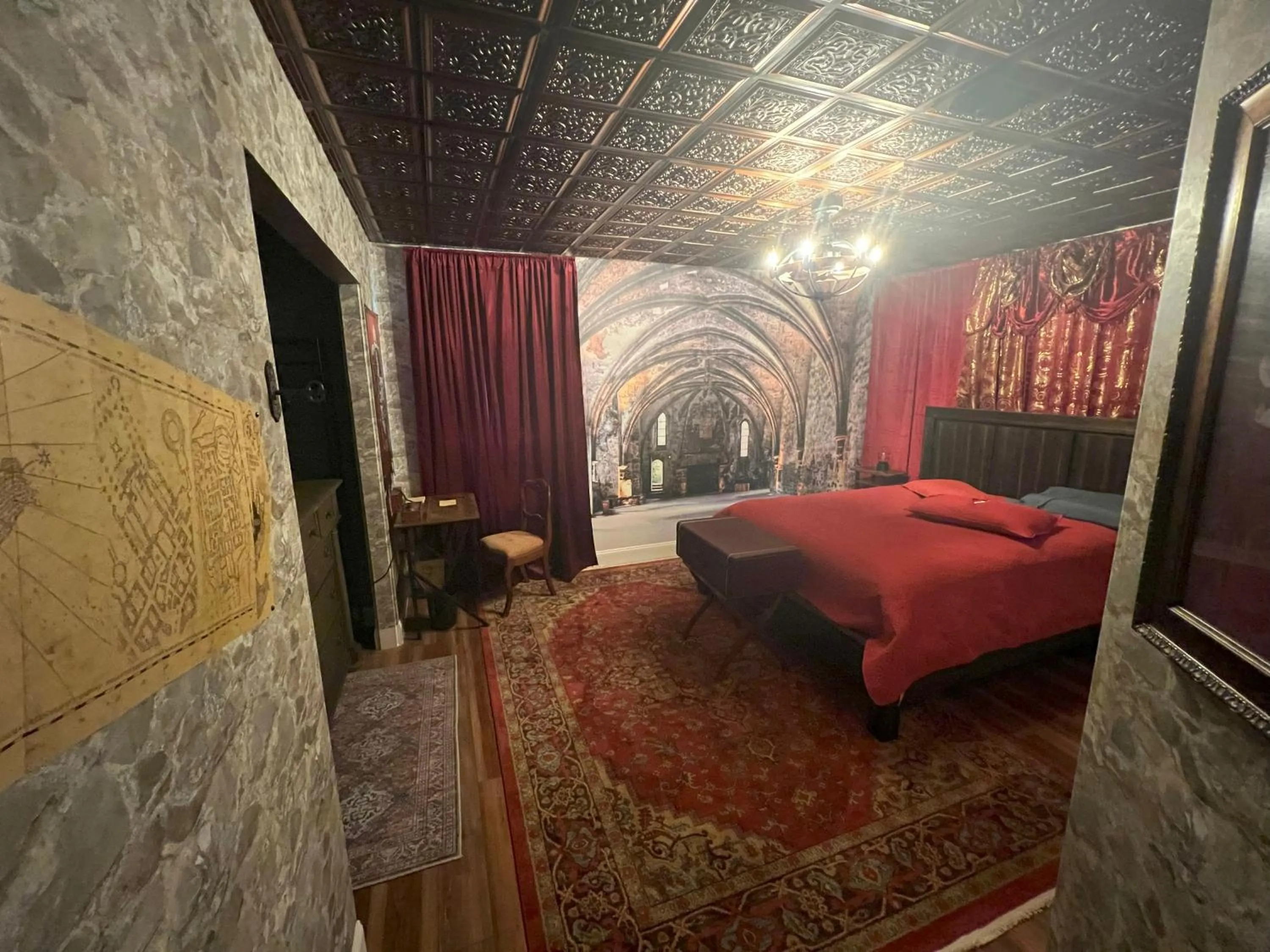 Photo of the whole room, Bed in Magical Castle Near Theme Parks