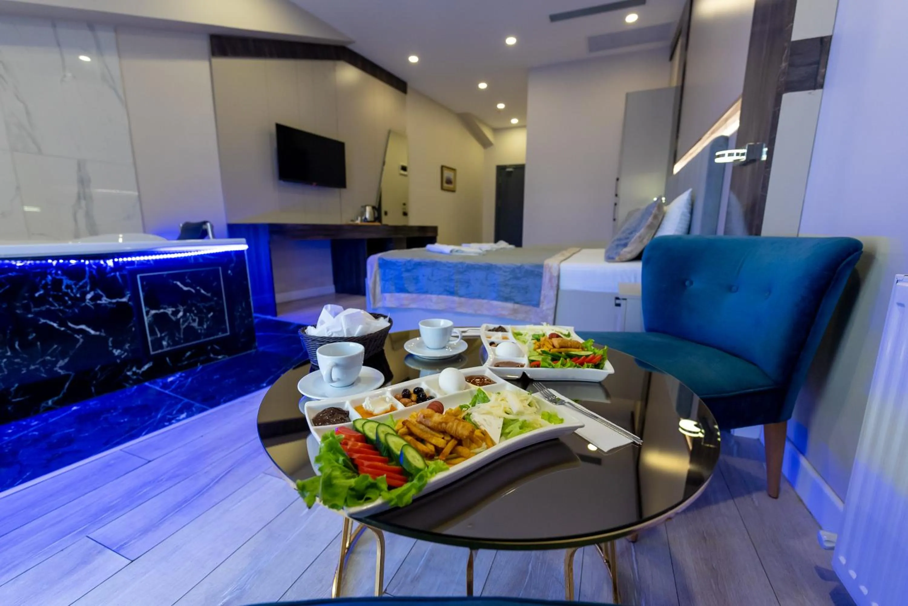 Lobby or reception in Meros Hotel