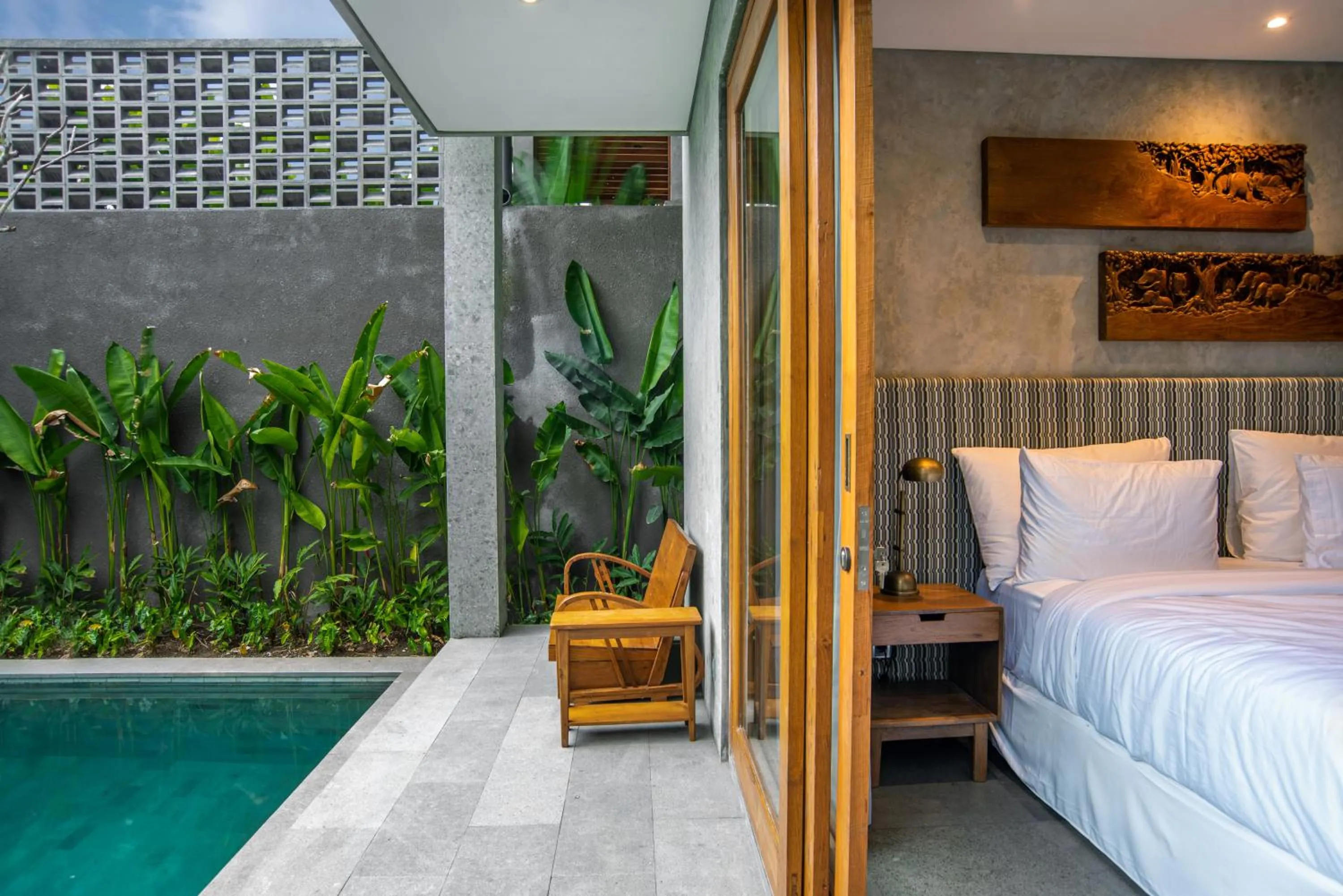 Pool view, Bed in Ubud Diary Villa