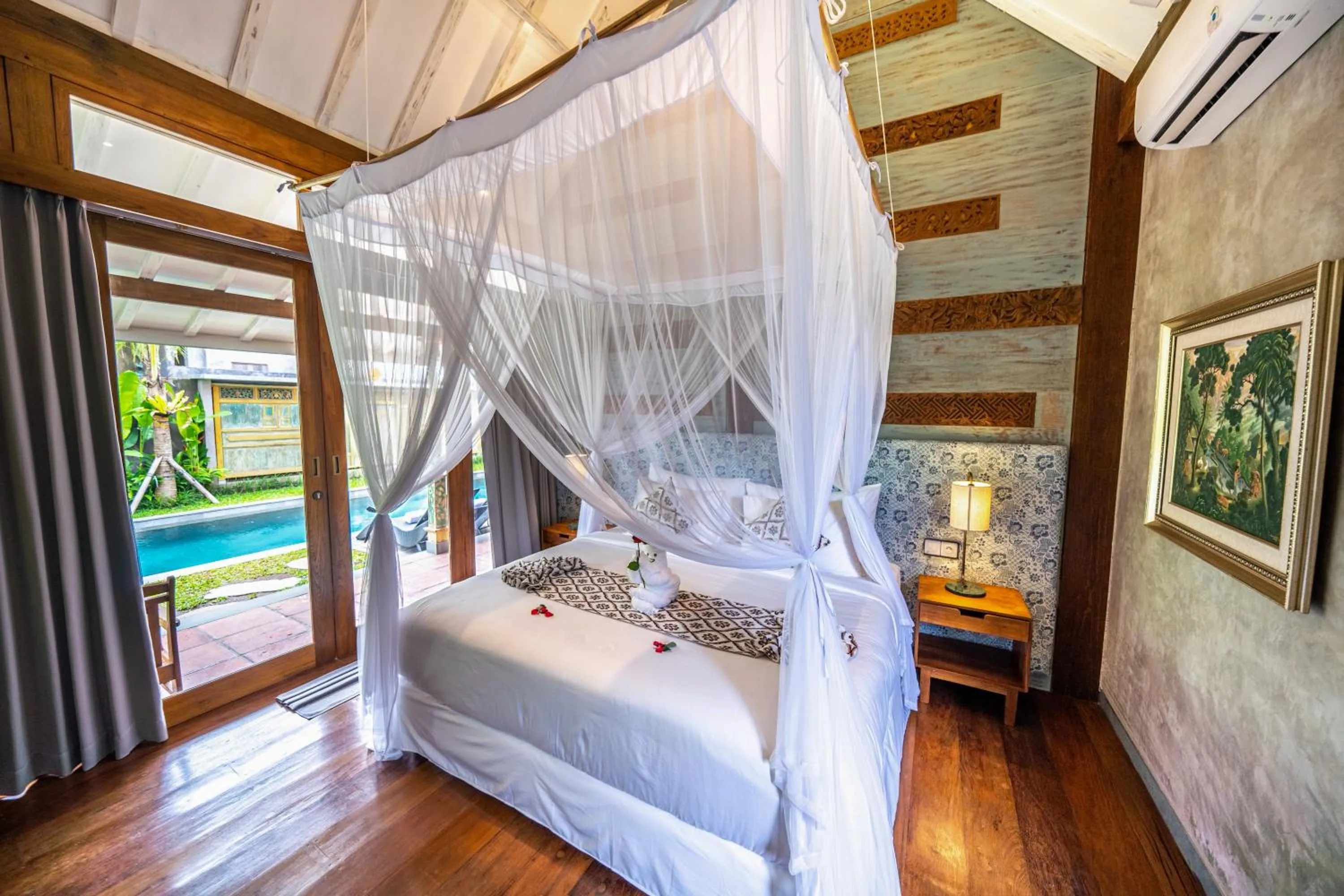 Bed in Ubud Diary Villa