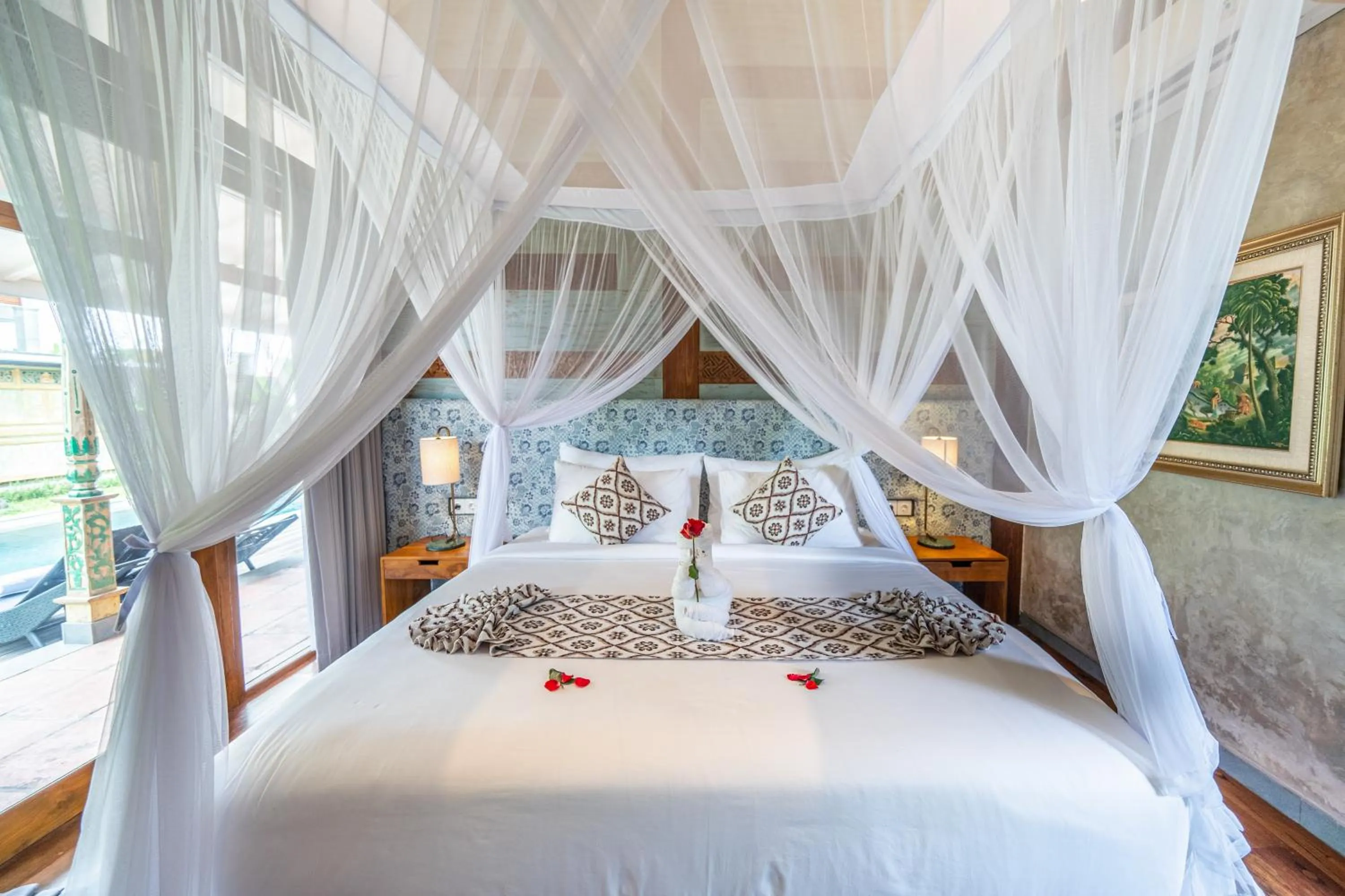 Bed in Ubud Diary Villa