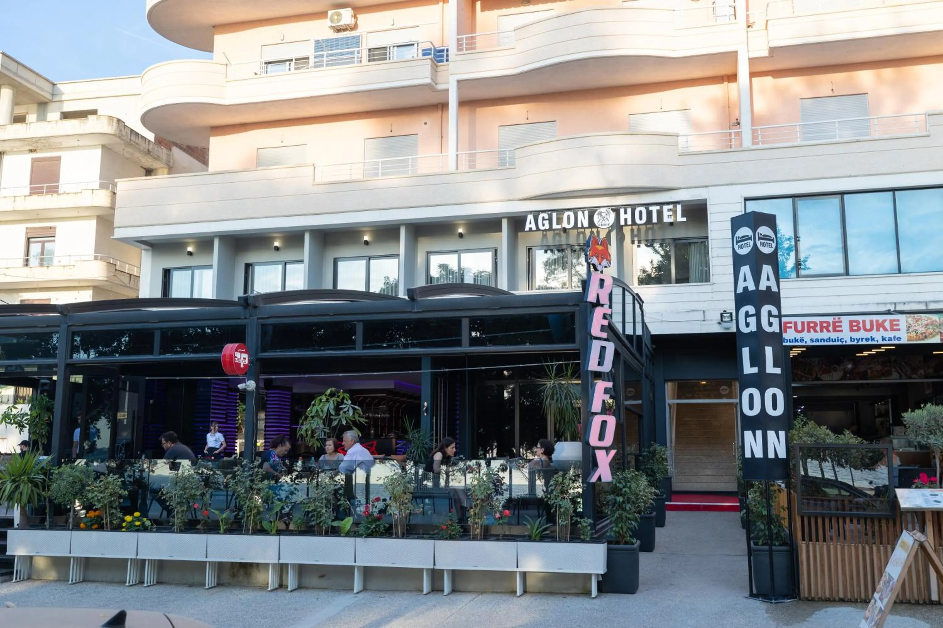 Property building in Aglon Twin's Hotel