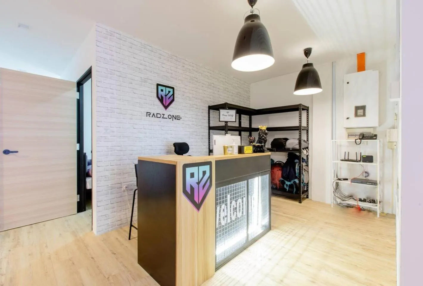 Lobby or reception in RadZone Hostel