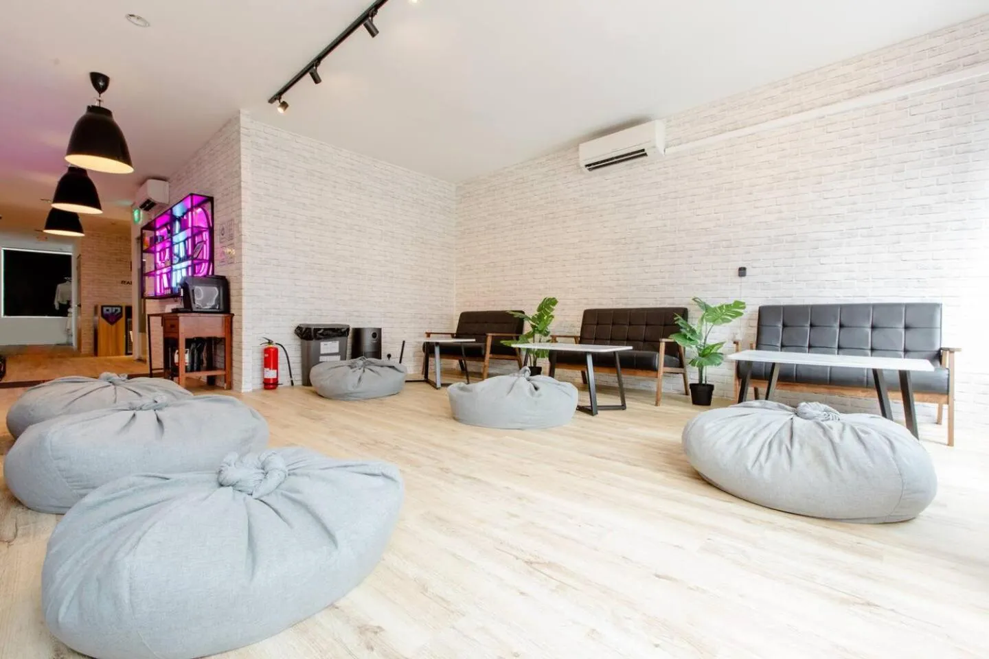 Living room in RadZone Hostel