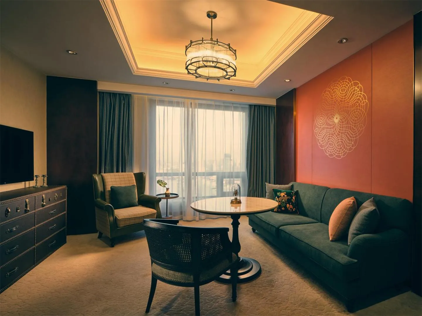 Living room in Wanda Yi Hotel Wuxi