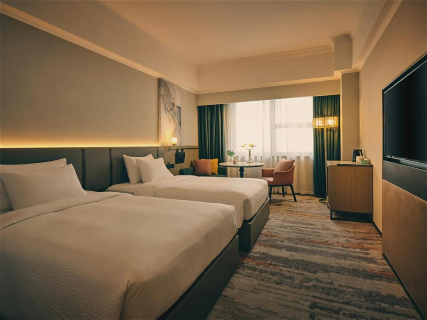 Bed in Wanda Yi Hotel Wuxi