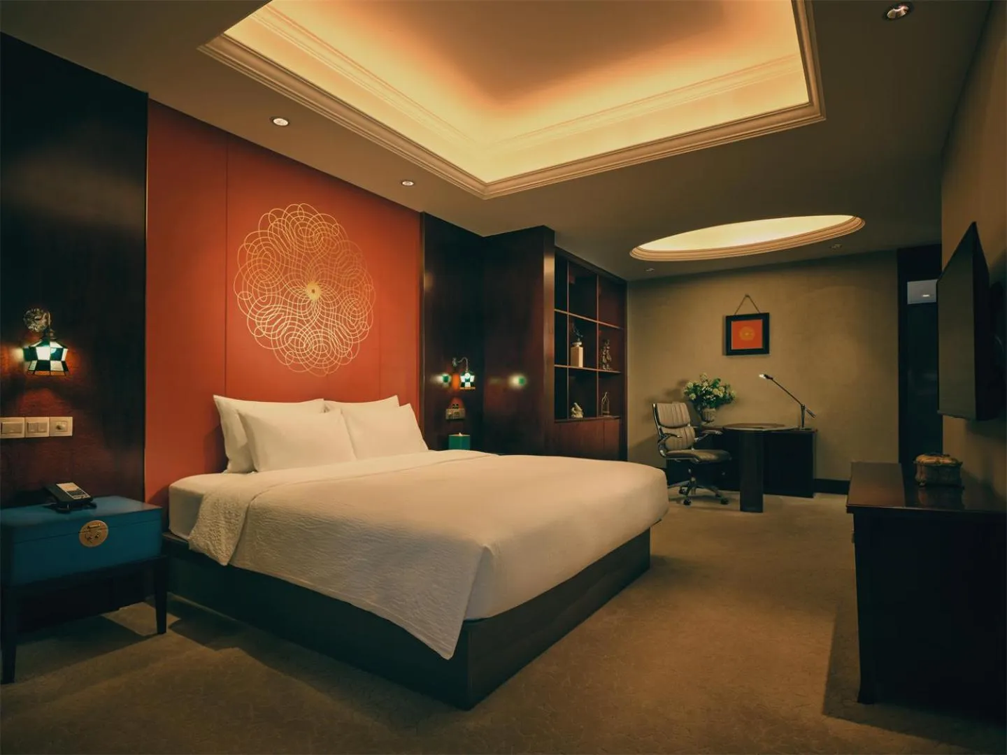 Bed in Wanda Yi Hotel Wuxi