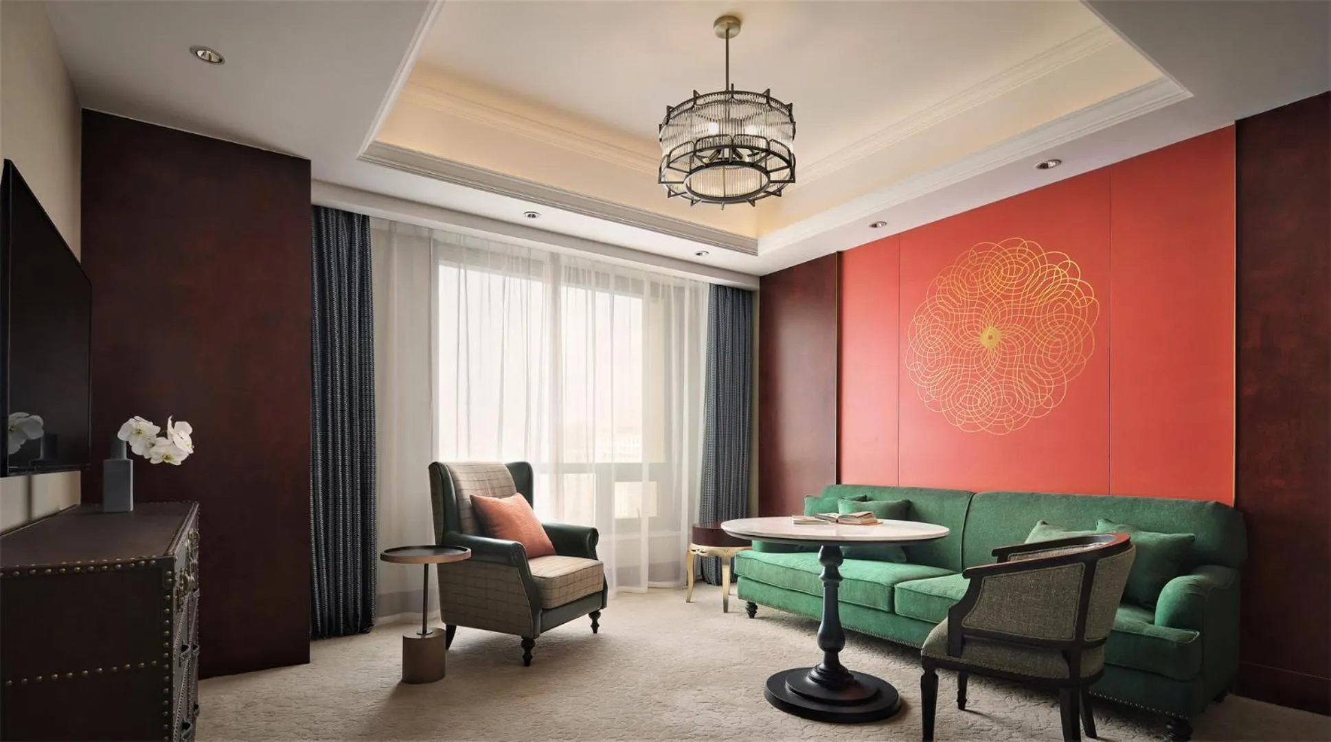 Living room in Wanda Yi Hotel Wuxi