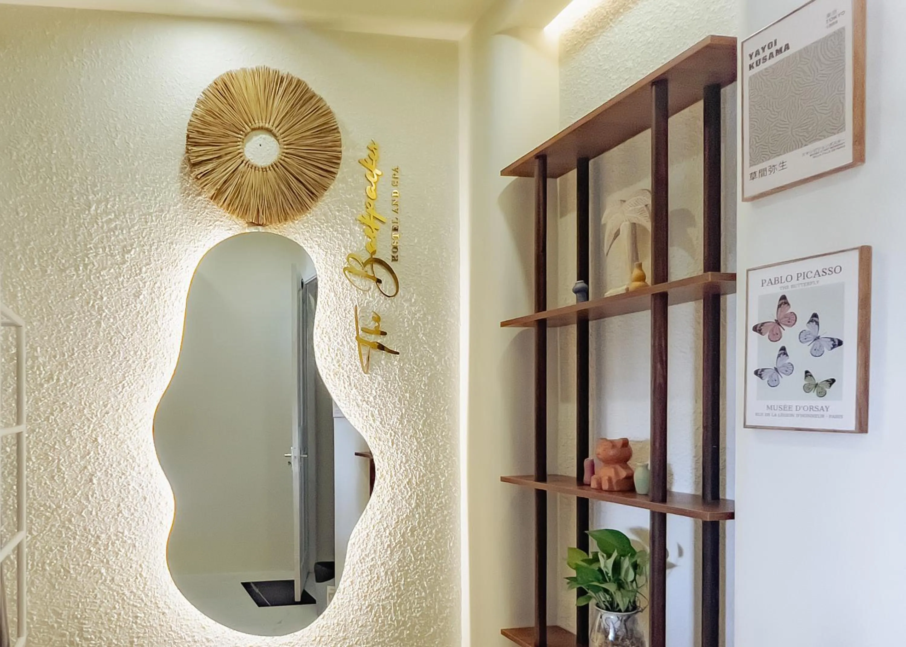 Decorative detail in The Backpacker Hostel and spa