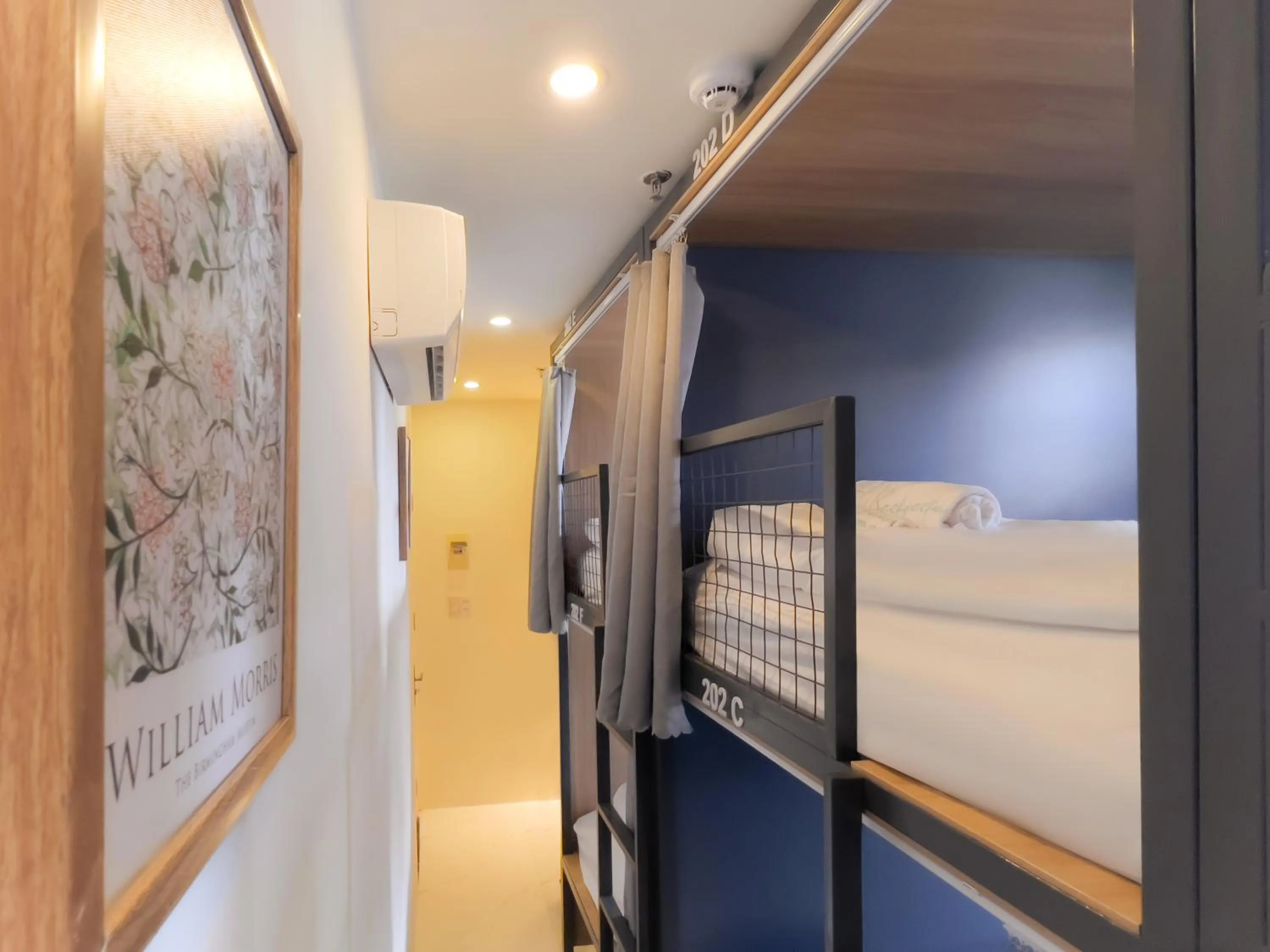 Decorative detail, Bed in The Backpacker Hostel and spa