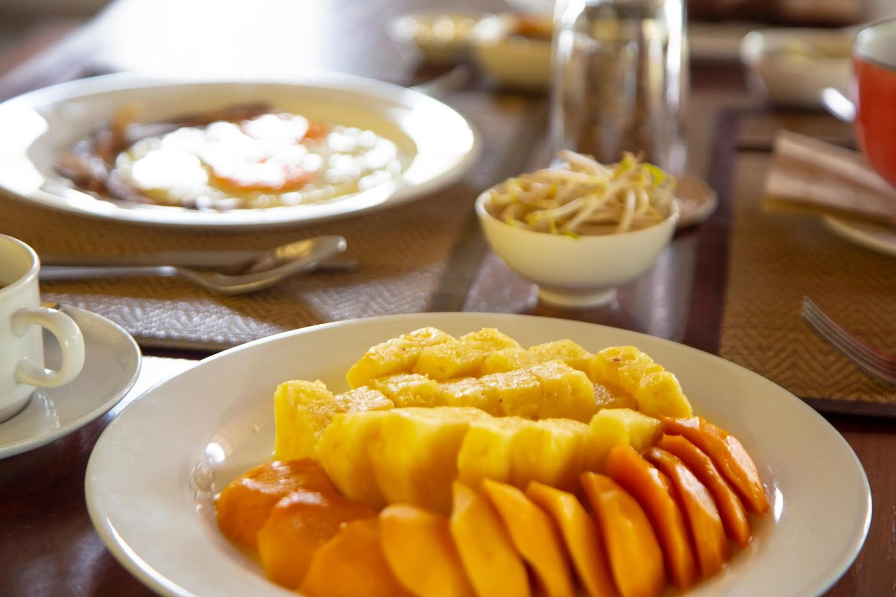 Continental breakfast in Naga Lodge