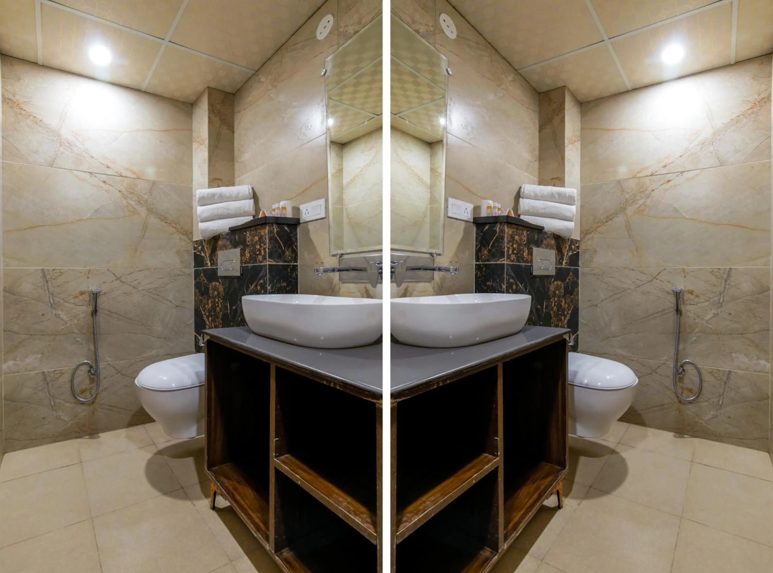 Shower in Hotel Royal Rosette Near New Delhi Railway Station - Connaught Place and VFS