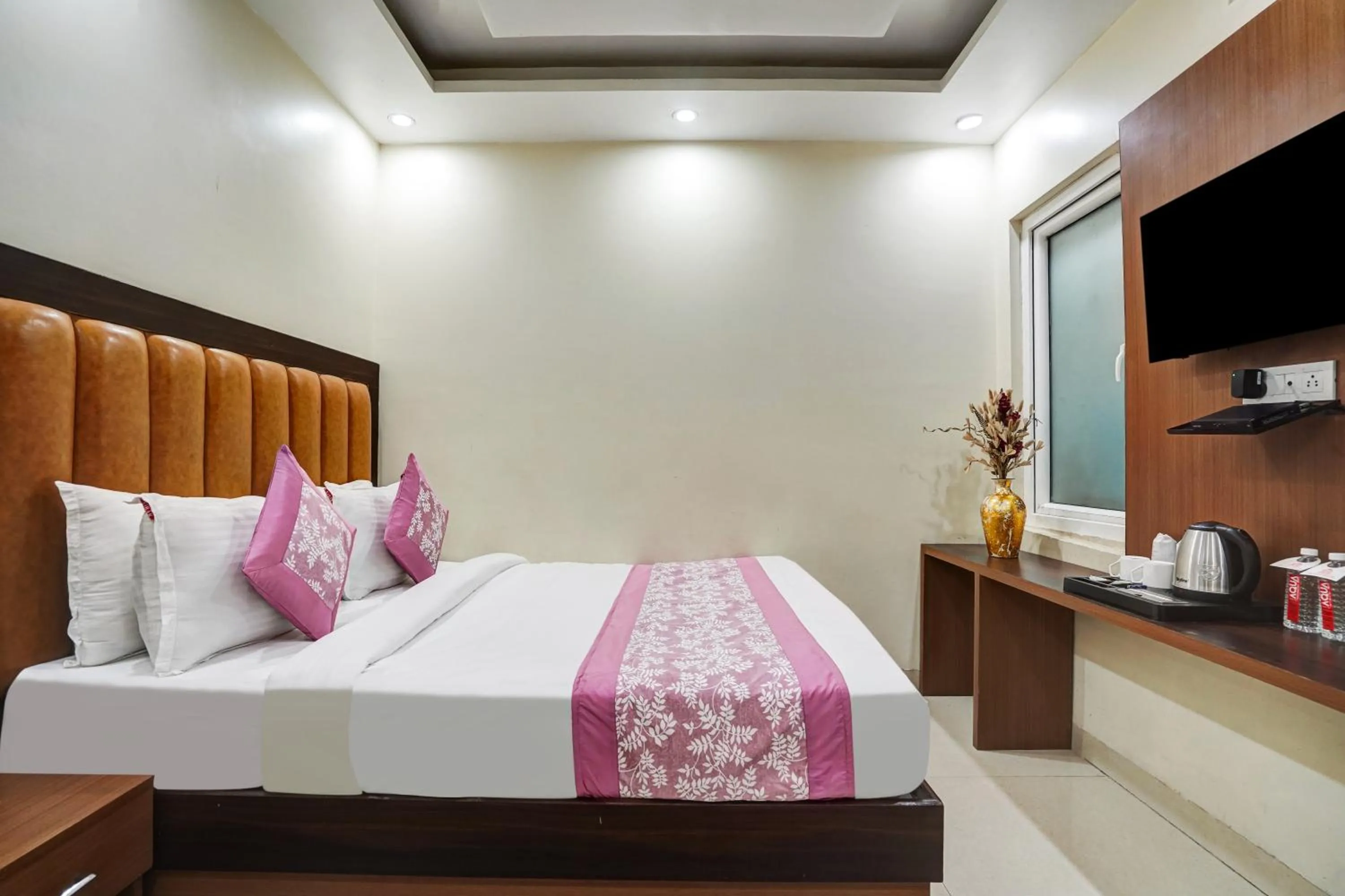 Photo of the whole room, Bed in Hotel Royal Rosette Near New Delhi Railway Station - Connaught Place and VFS