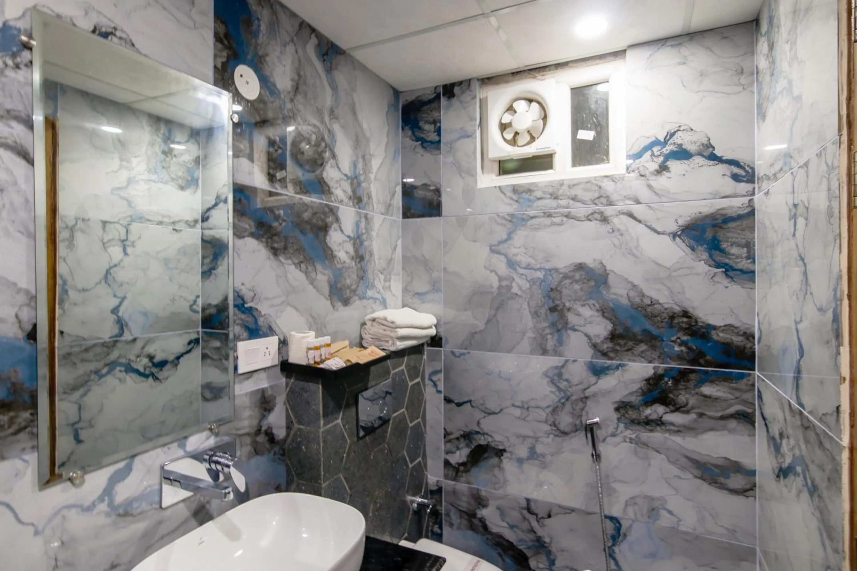 Shower in Hotel Royal Rosette Near New Delhi Railway Station - Connaught Place and VFS