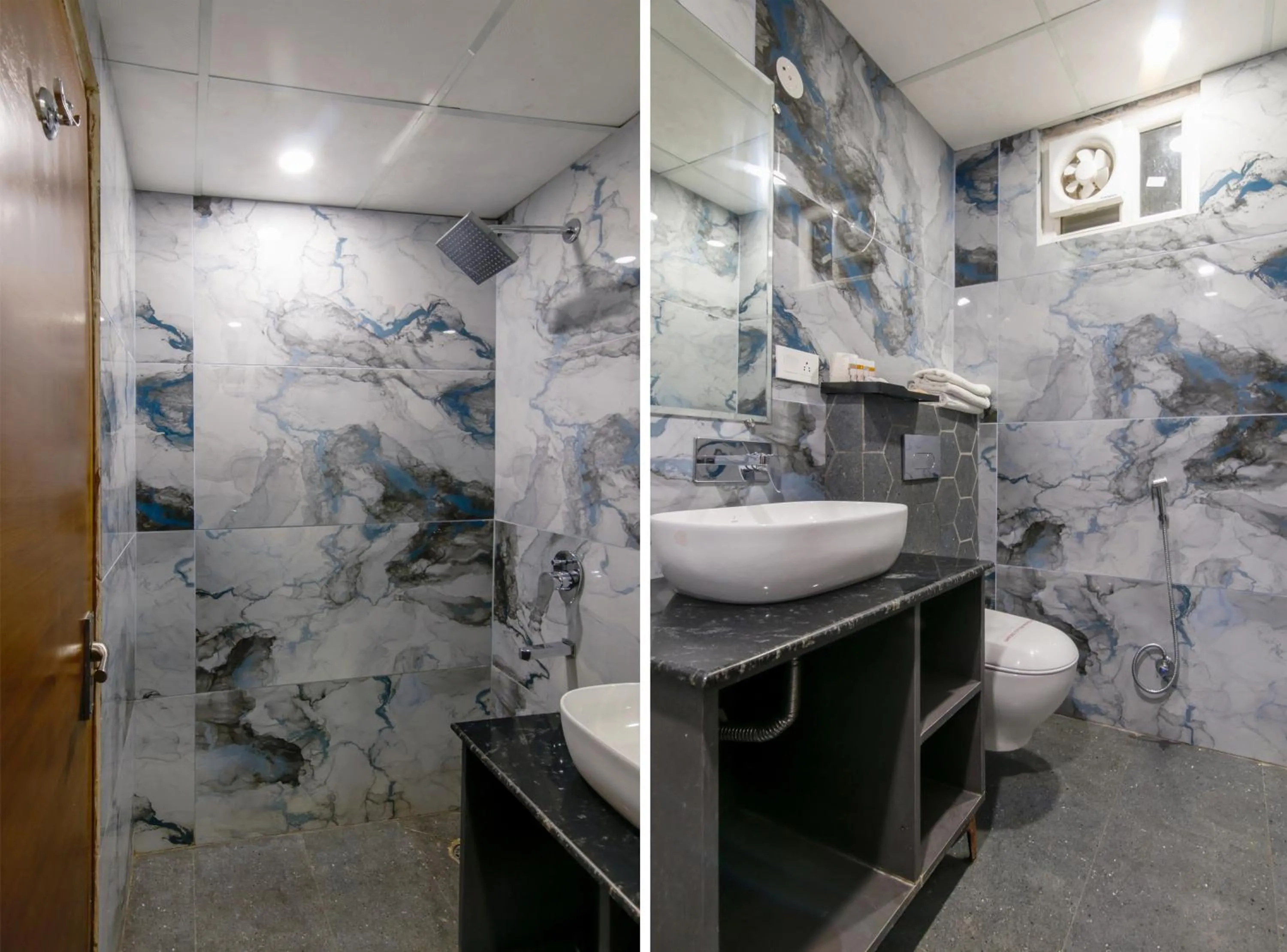 Shower in Hotel Royal Rosette Near New Delhi Railway Station - Connaught Place and VFS