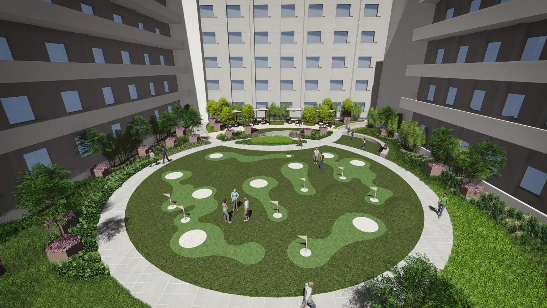 Minigolf in Seda Manila Bay near Ayala Malls