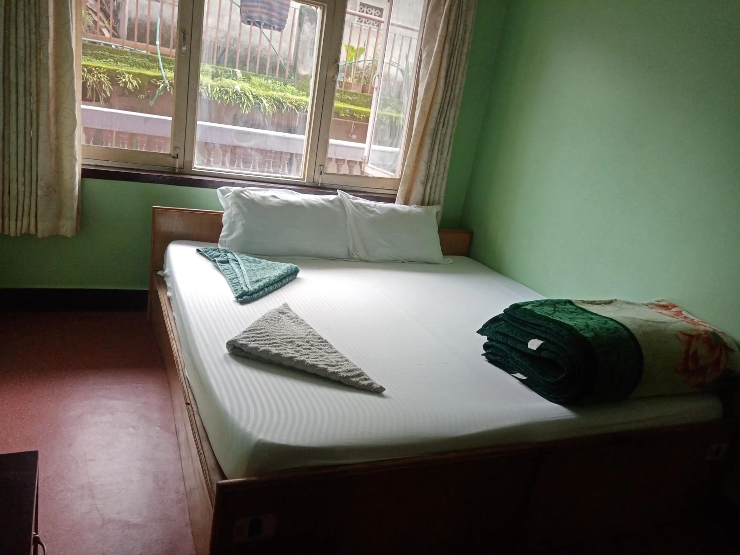 Bed in Hotel Sweet Dreams thamel kathmandu