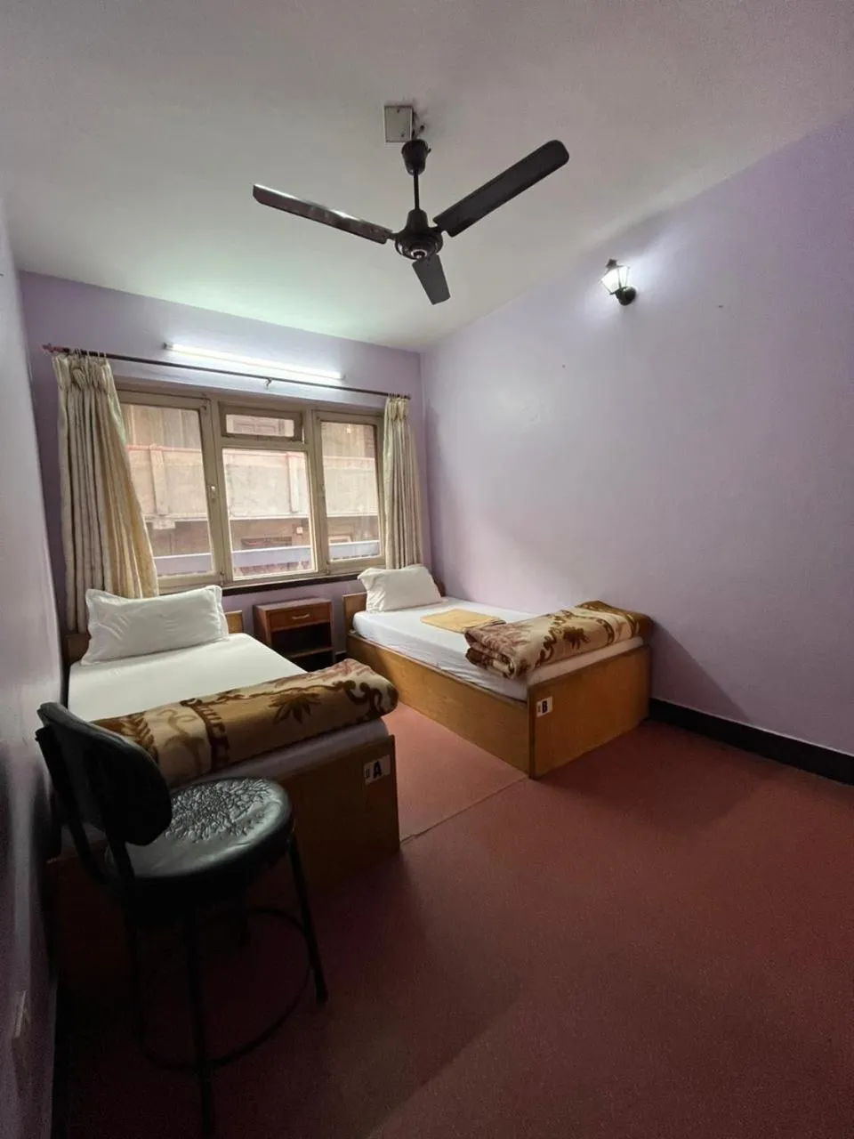 Bed in Hotel Sweet Dreams thamel kathmandu