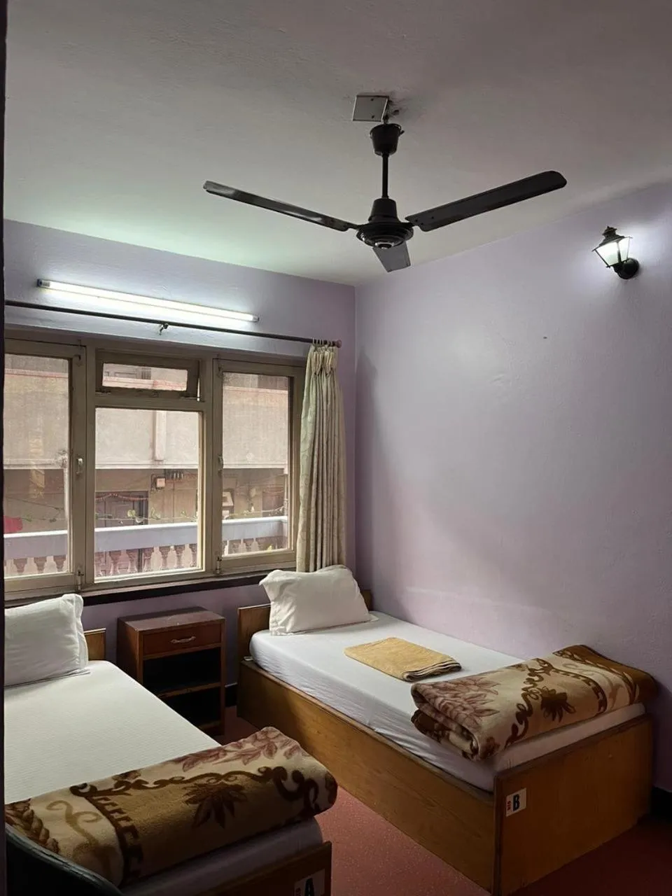 Bed in Hotel Sweet Dreams thamel kathmandu