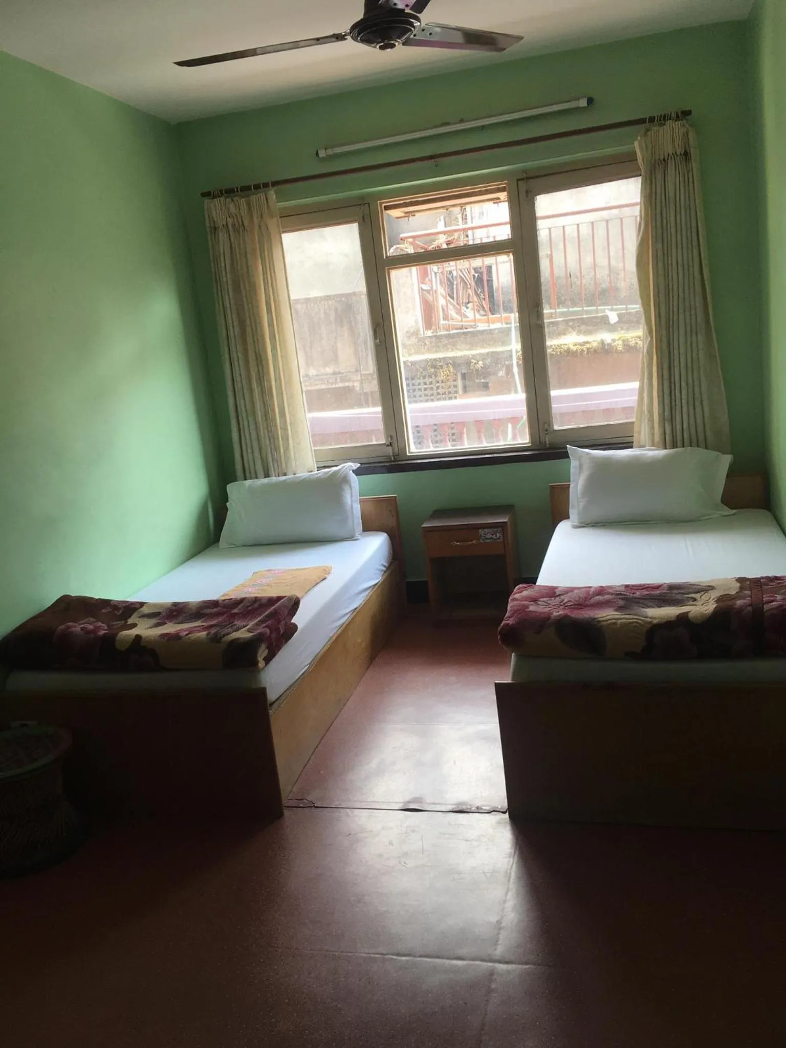 Bed in Hotel Sweet Dreams thamel kathmandu