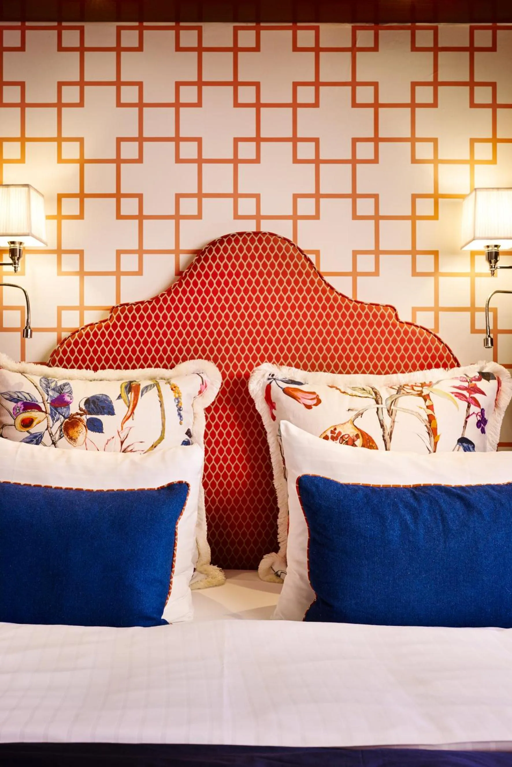 Decorative detail, Bed in Hotel Estheréa