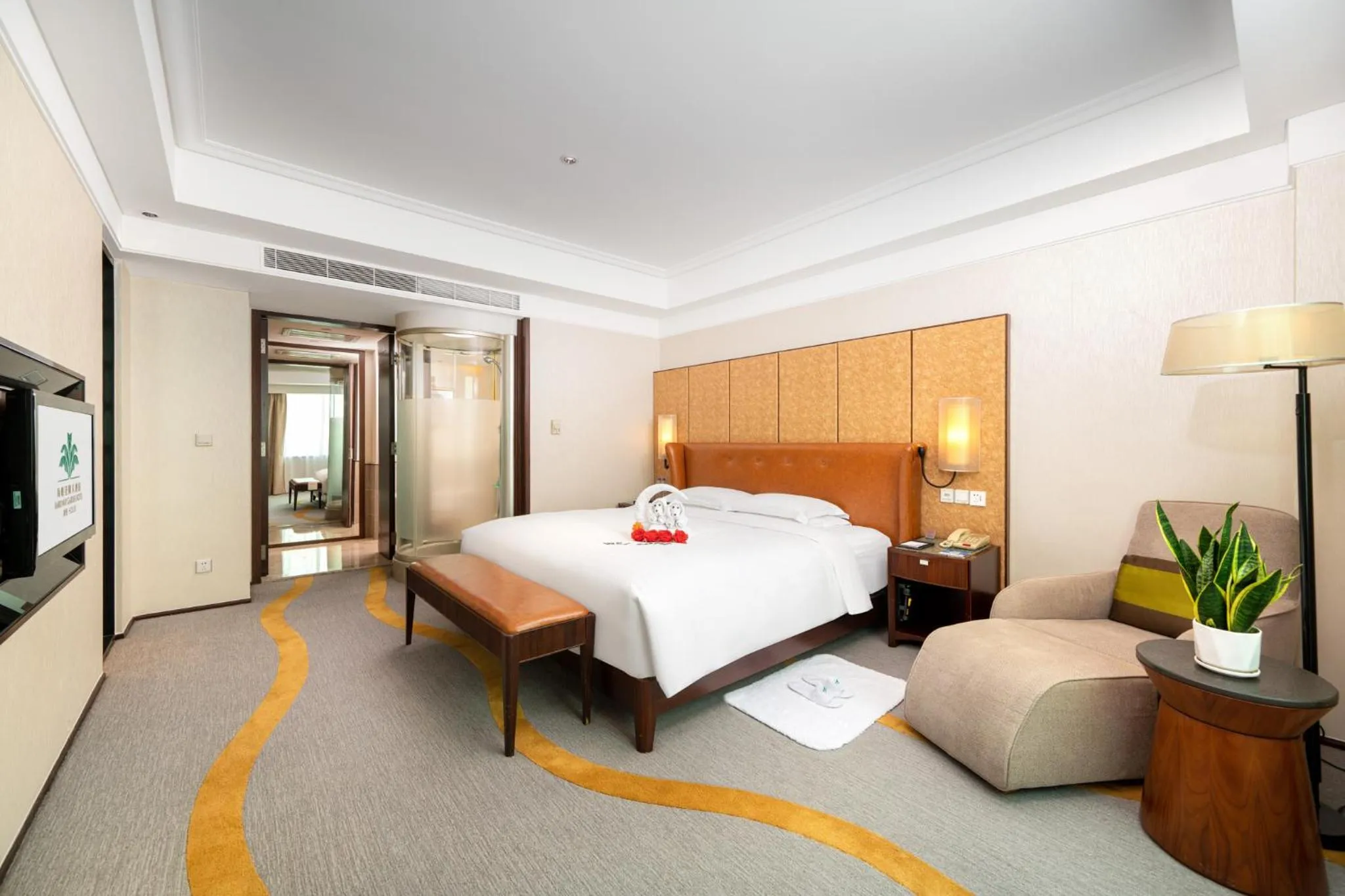 Bedroom, Bed in Harriway Garden Hotel Houjie