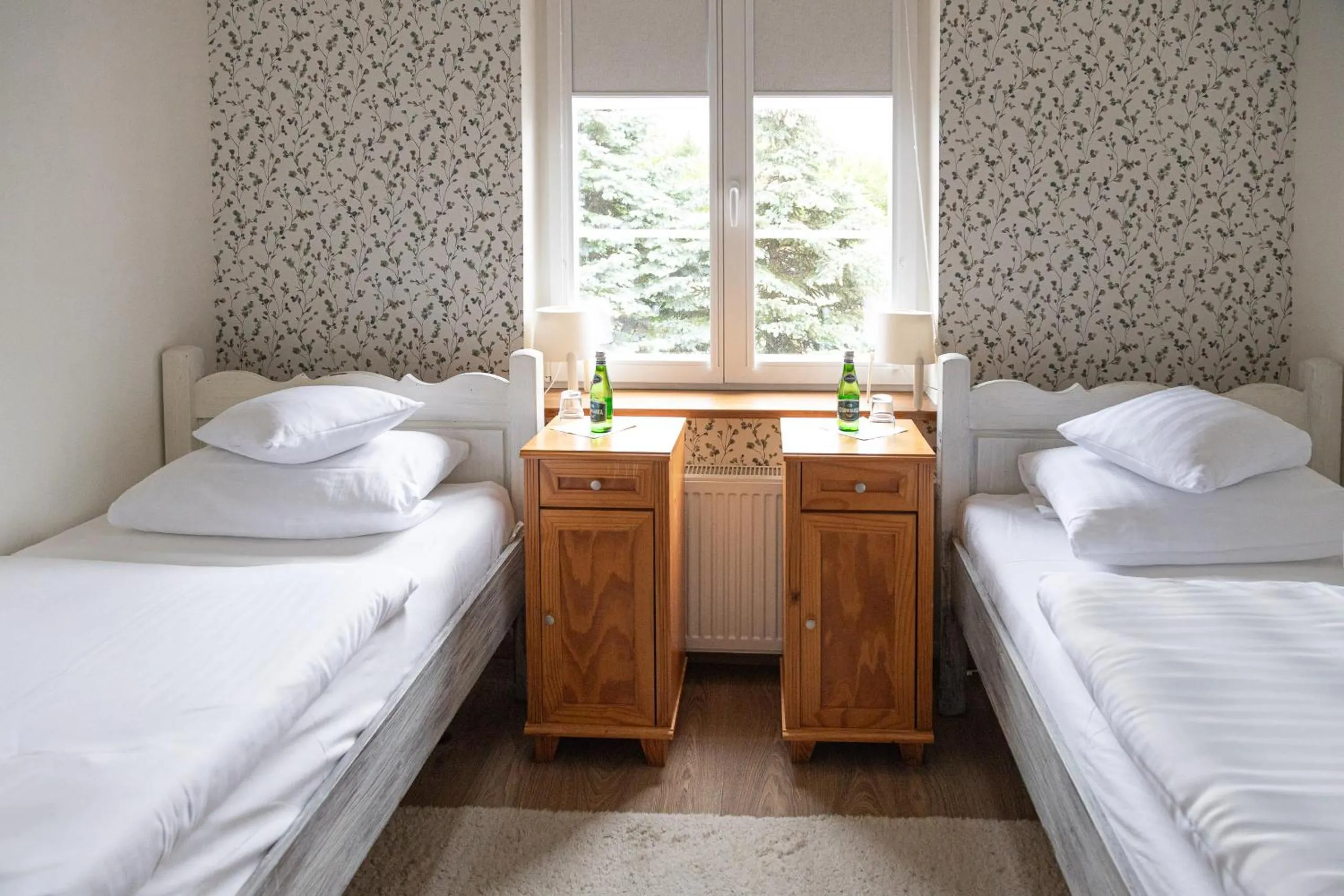 Bed in Mleczarnia Hotel Restauracja