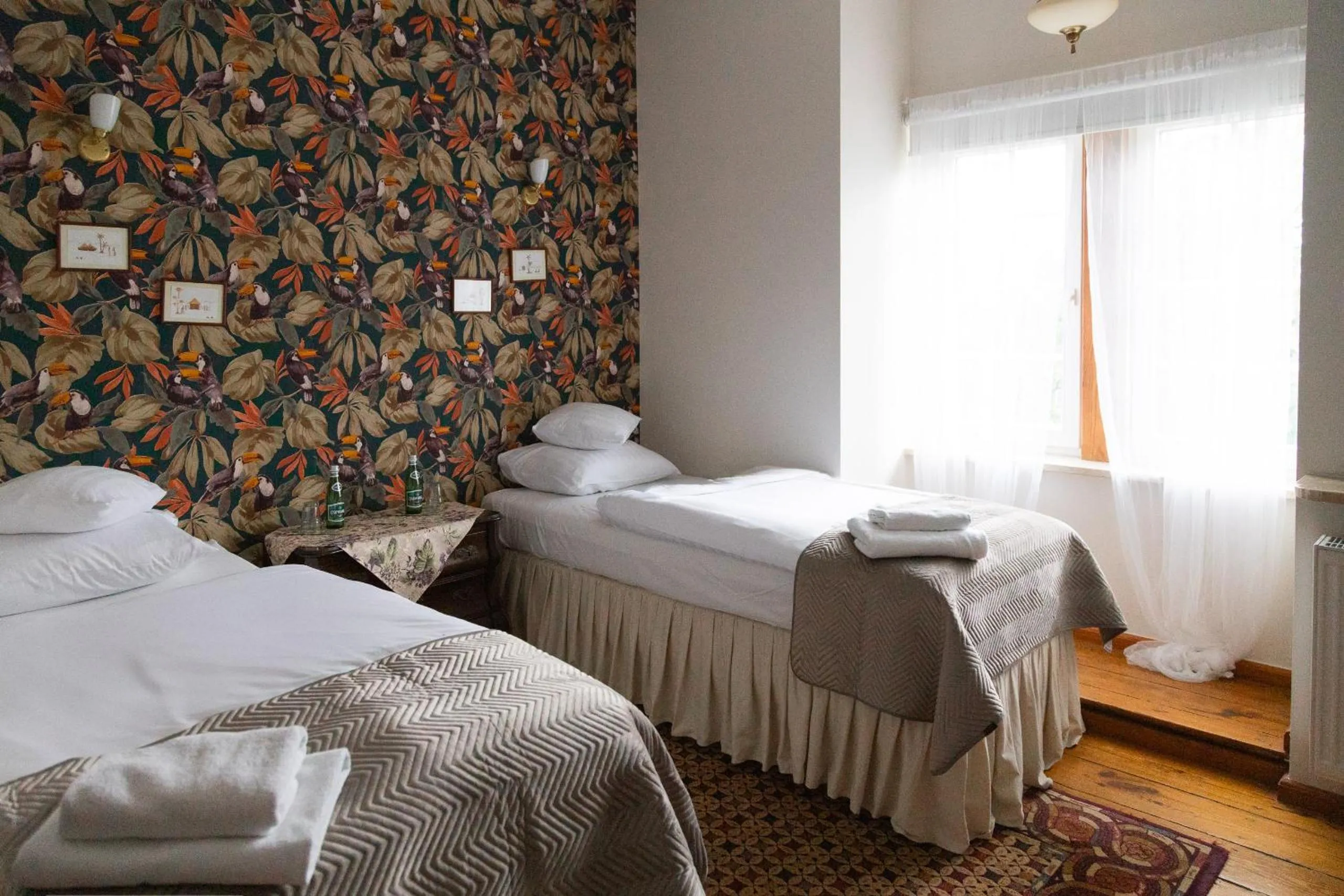 Bed in Mleczarnia Hotel Restauracja