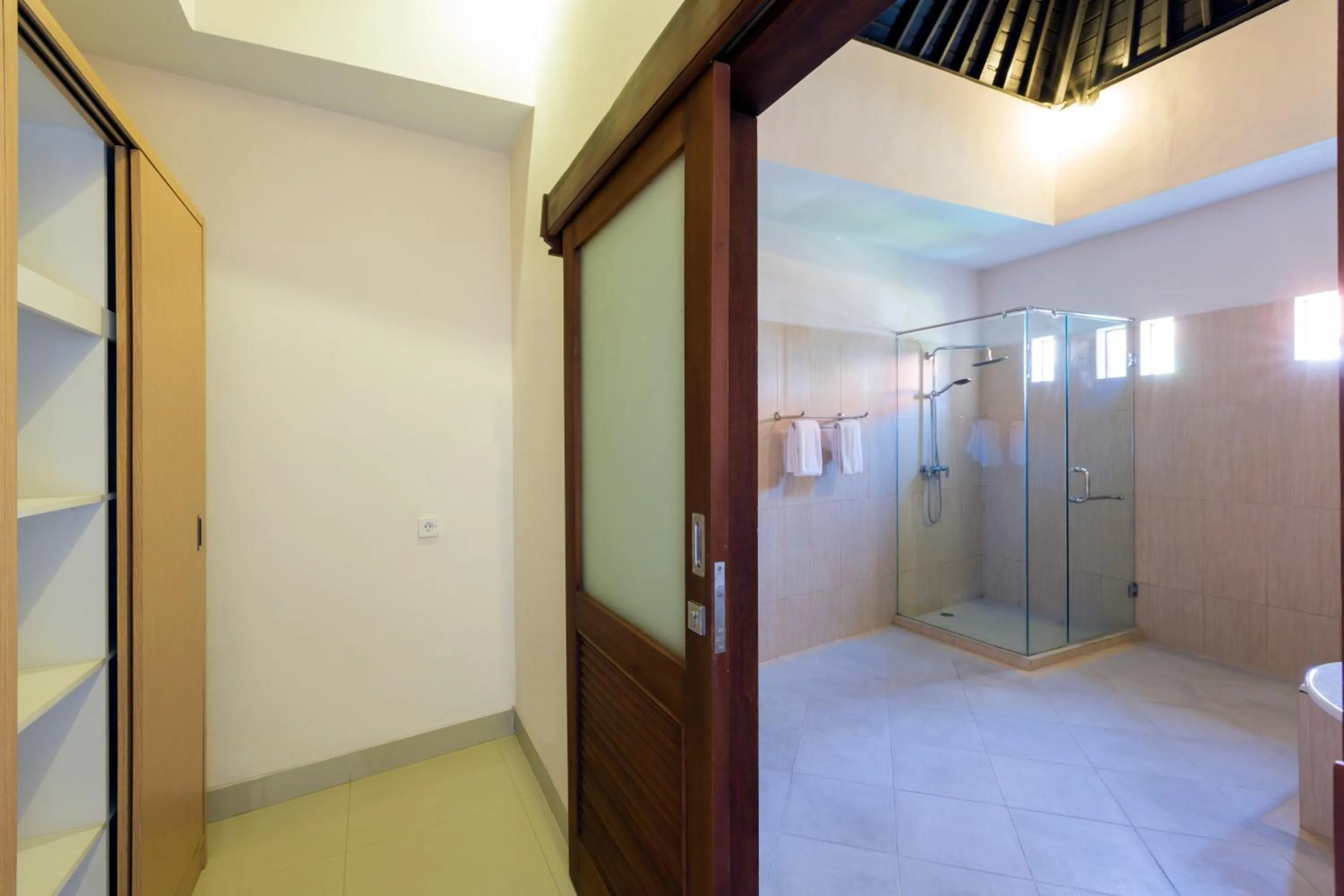 Shower in Kubal Villa and Living Seminyak
