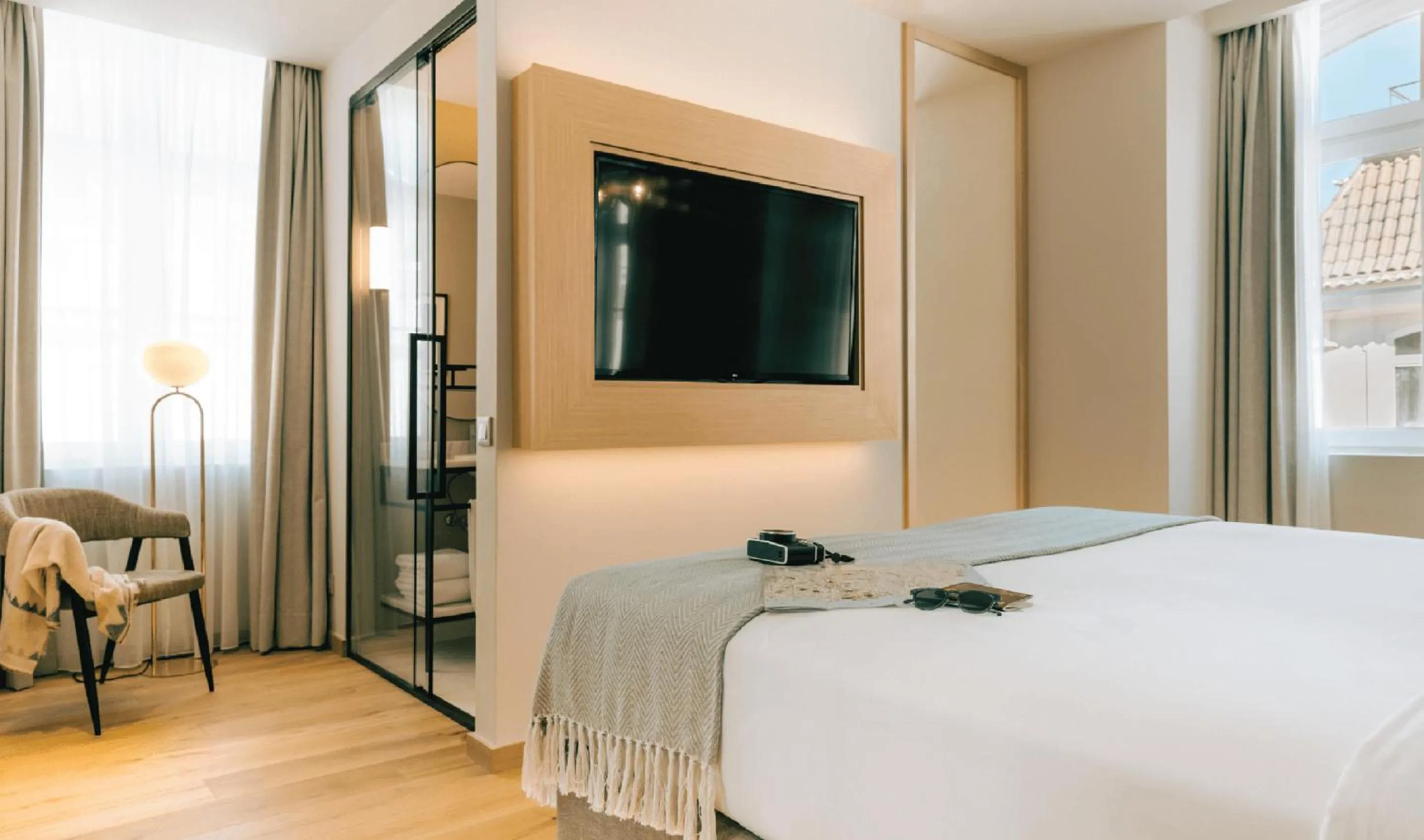 Decorative detail, Bed in Pestana Rua Augusta Lisboa