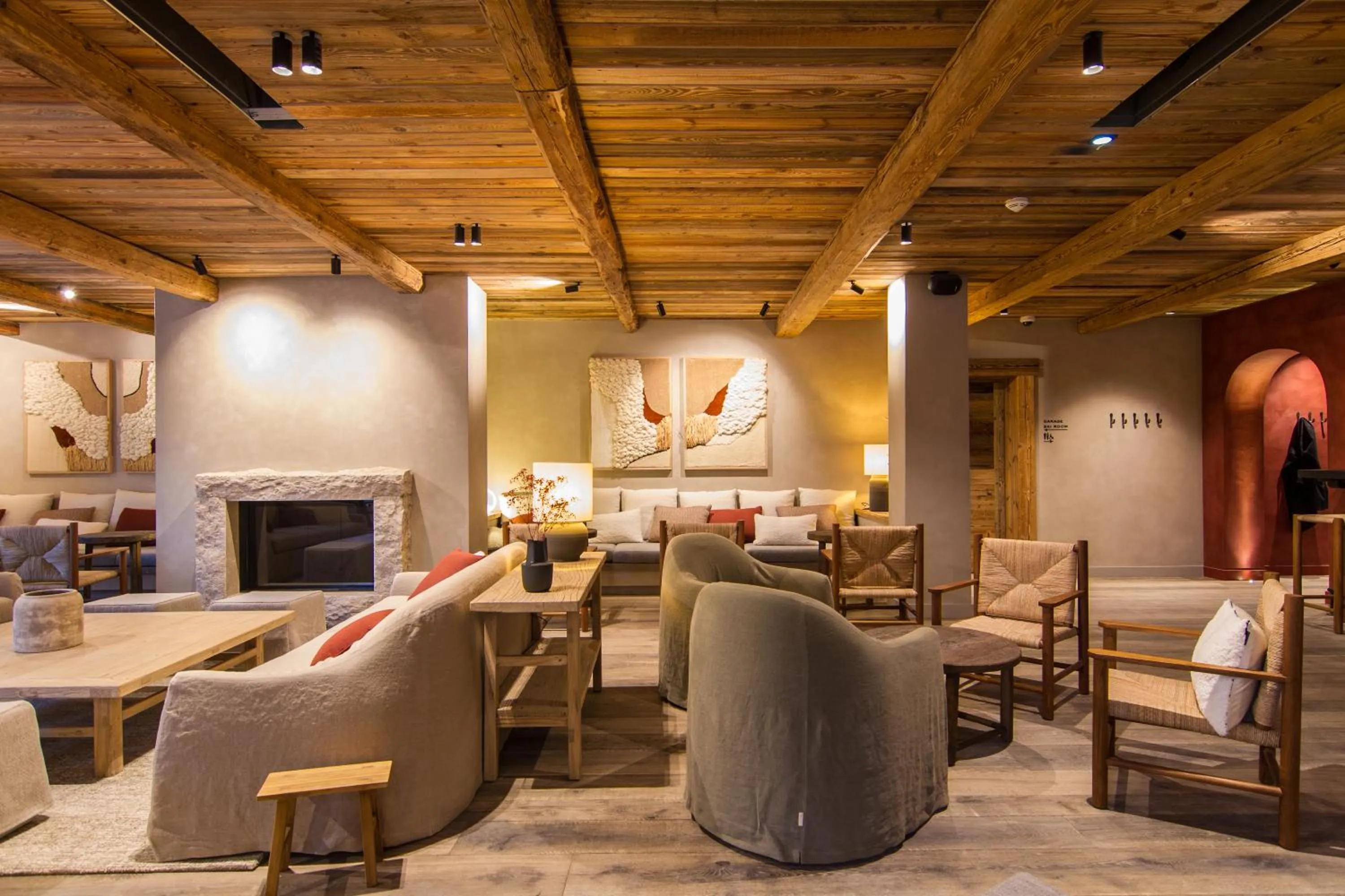 Living room in Hôtel de la Roche