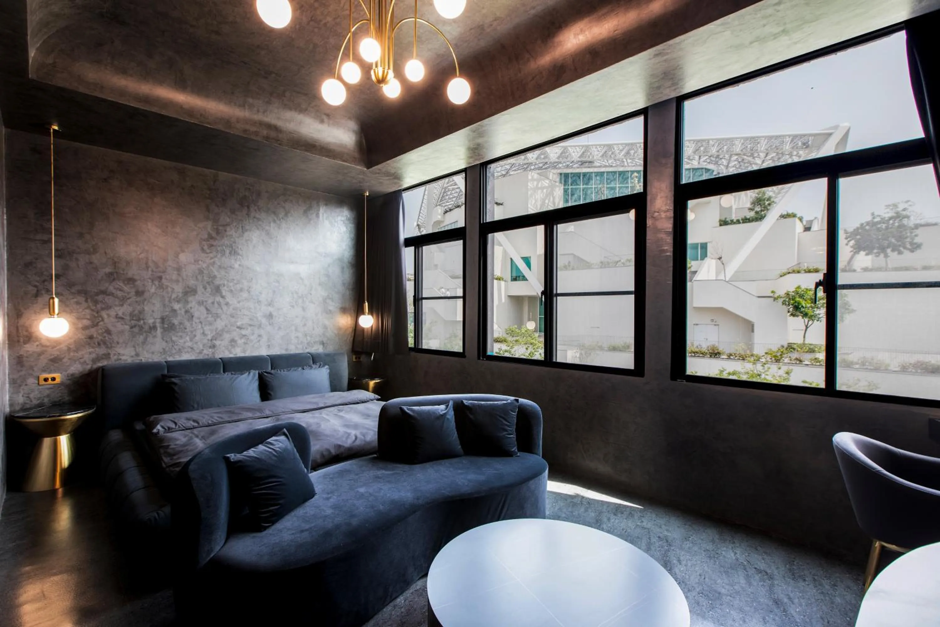 Living room in ART BnB