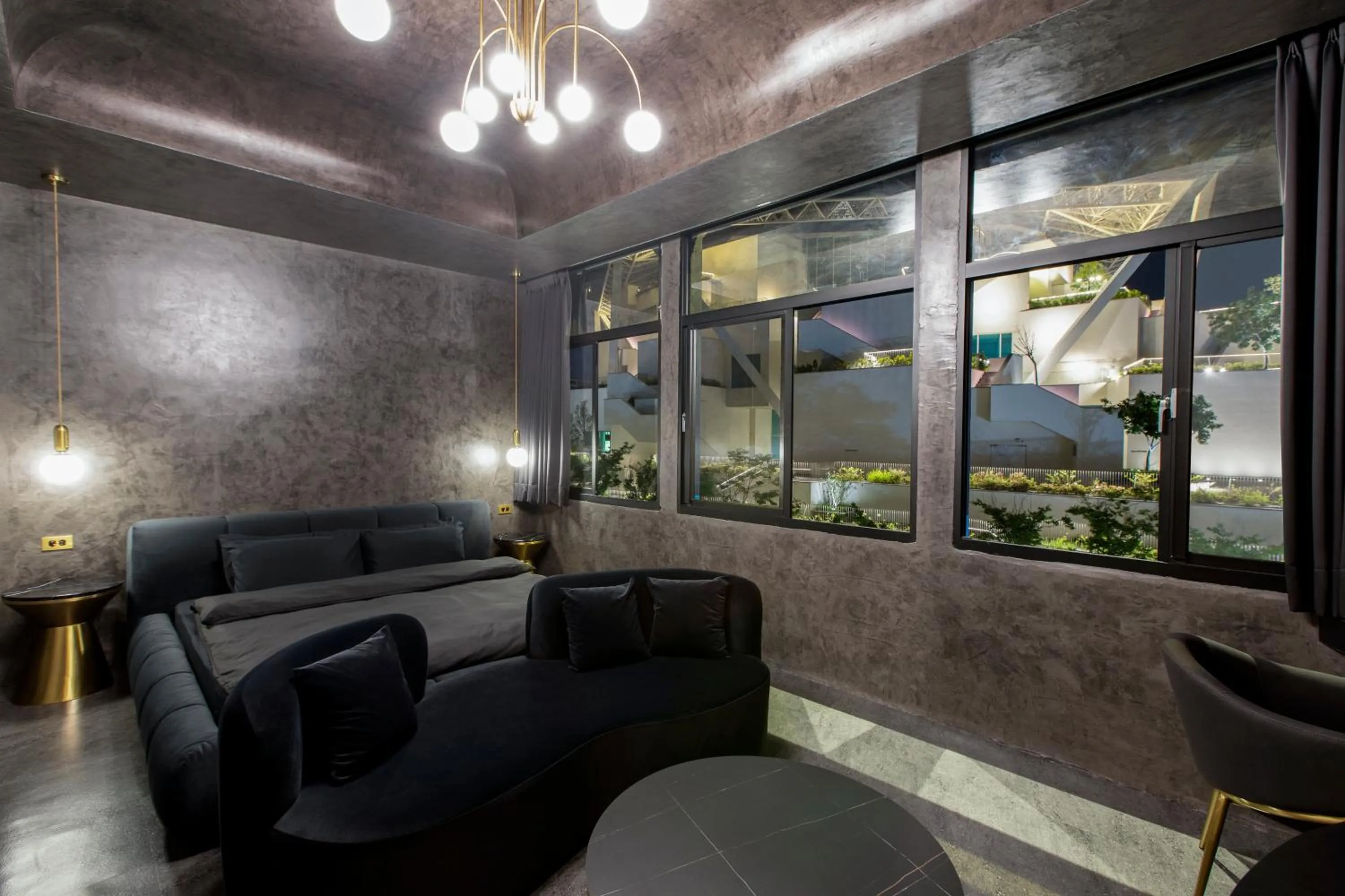 Living room in ART BnB