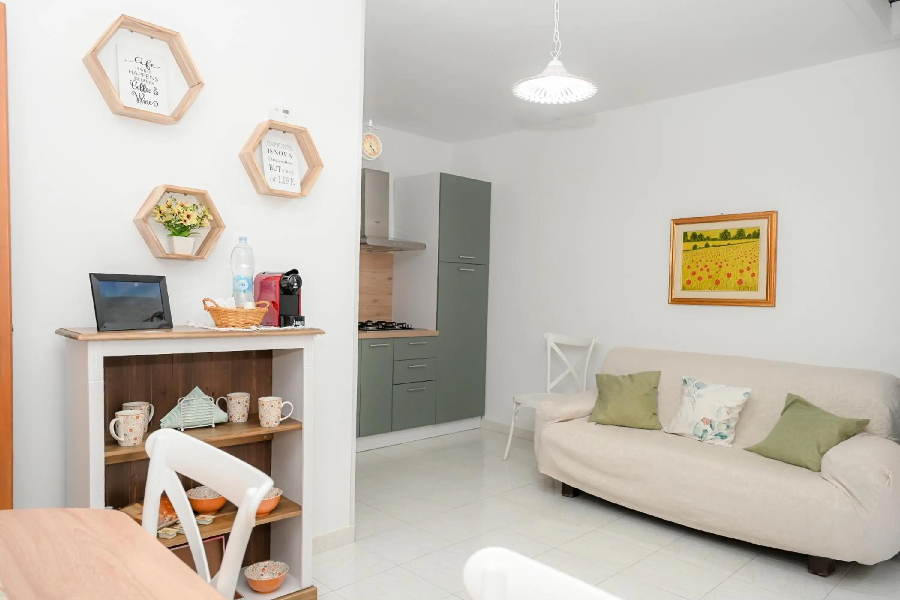 Living room in Karlin's house Anzi - albergo diffuso