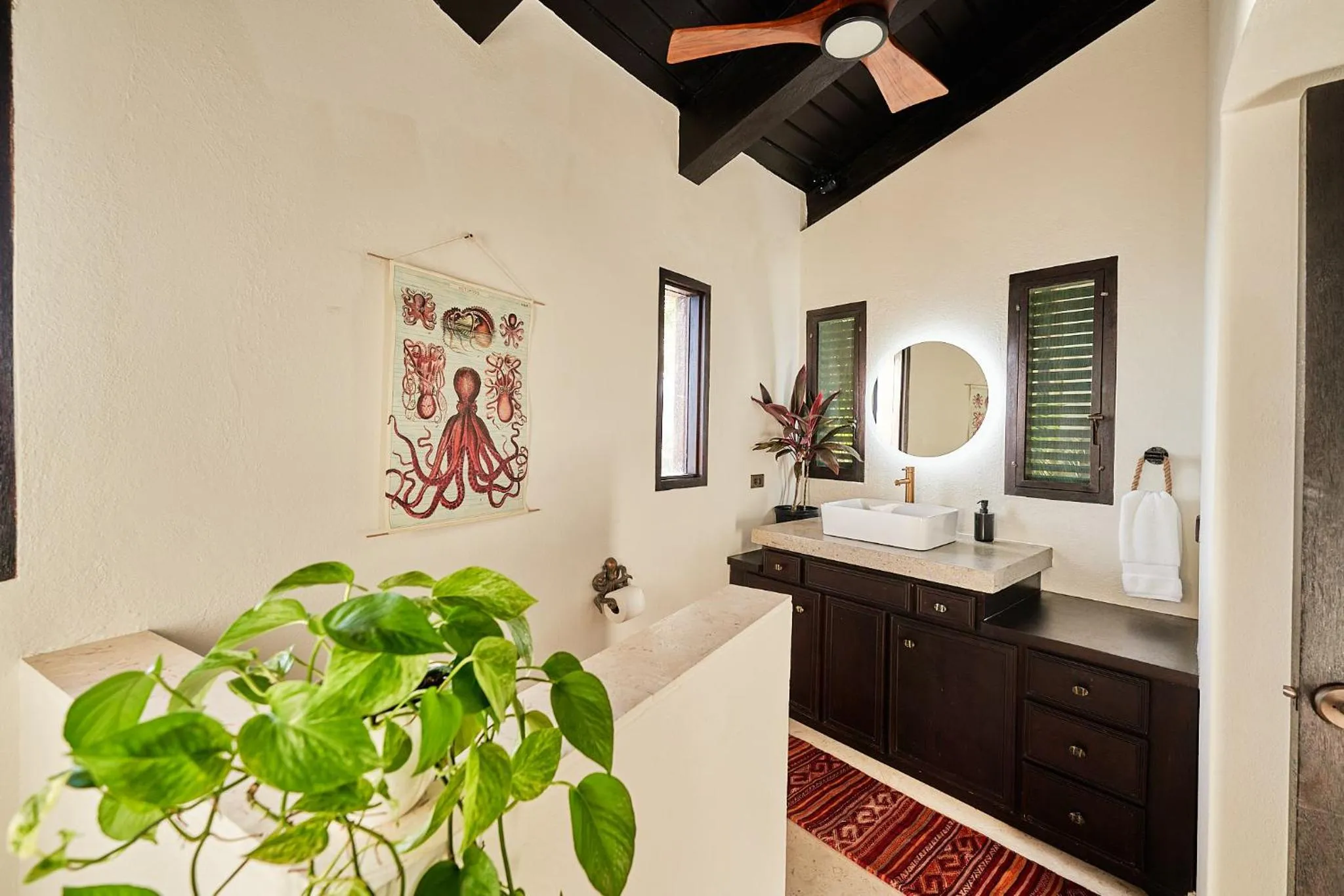 Bathroom in The Aerial, BVI