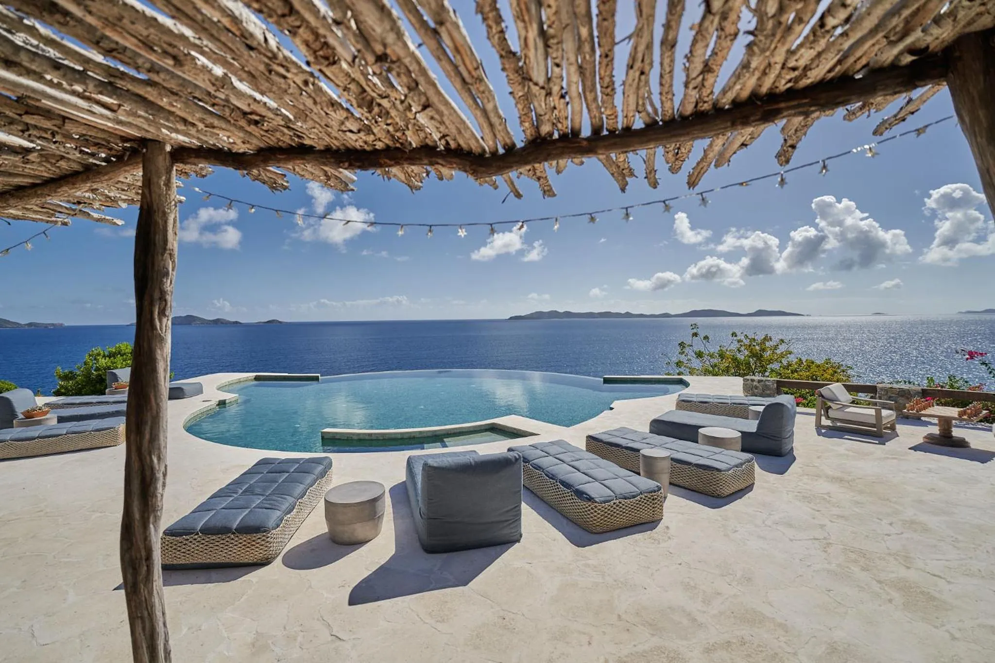 Swimming pool in The Aerial, BVI