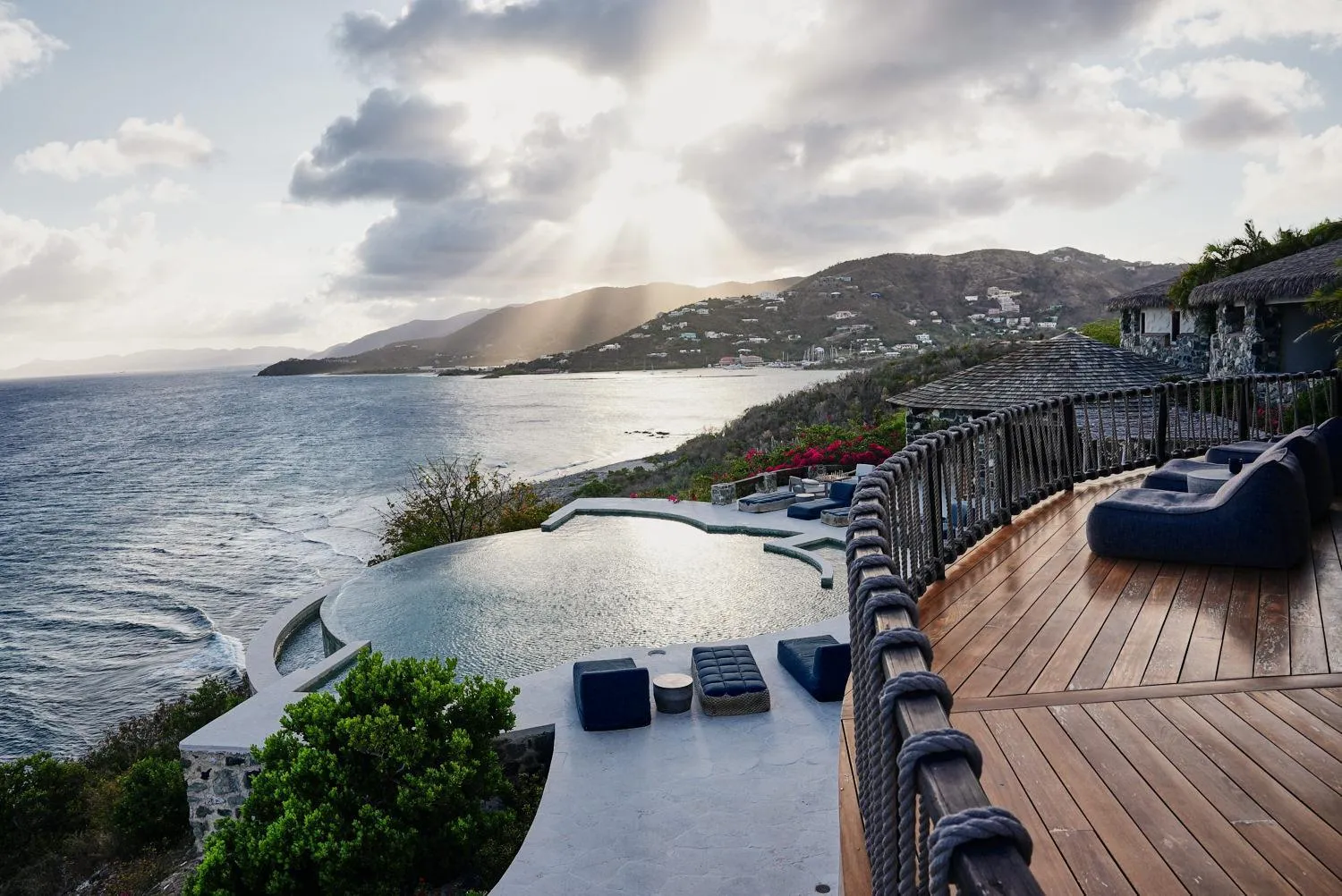 Pool view in The Aerial, BVI