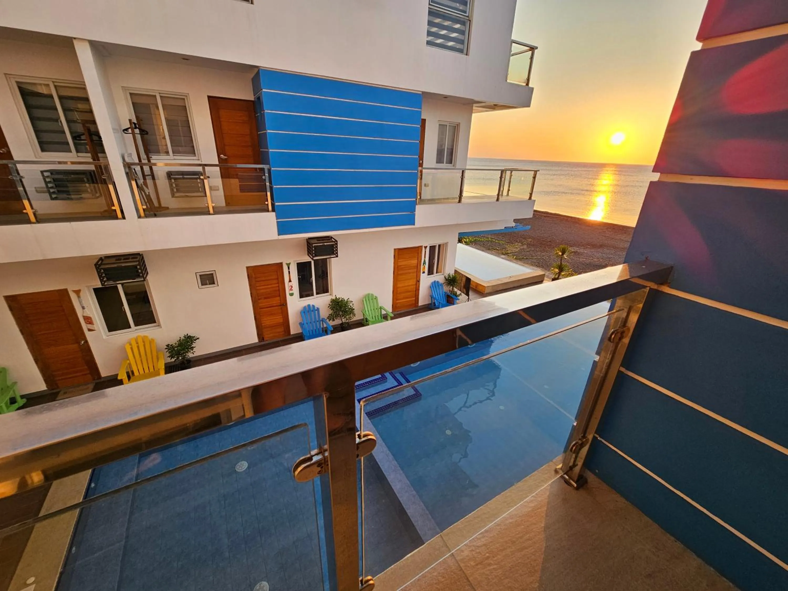 Balcony/Terrace in Blue Coast Beach Hotel