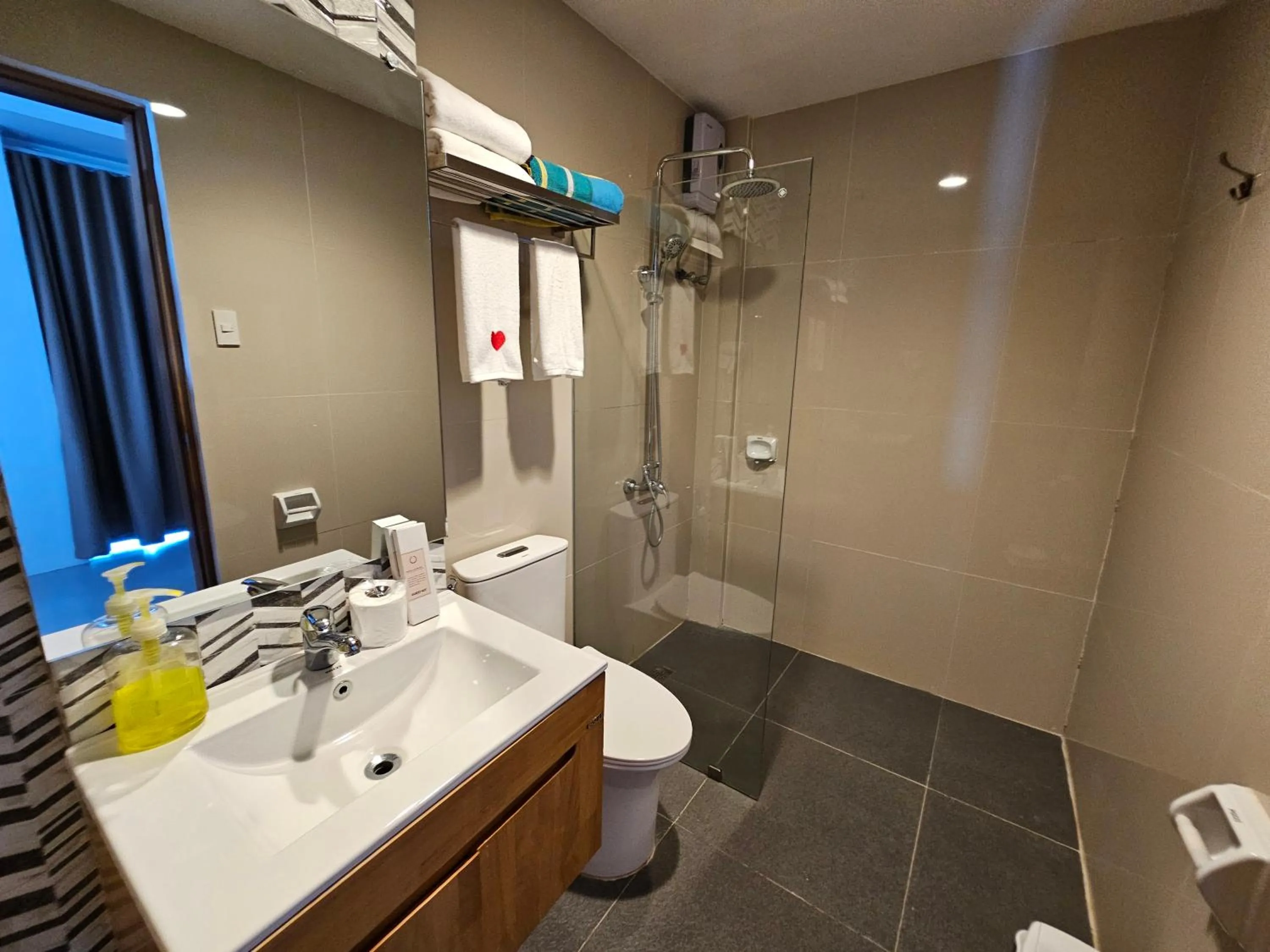 Bathroom in Blue Coast Beach Hotel