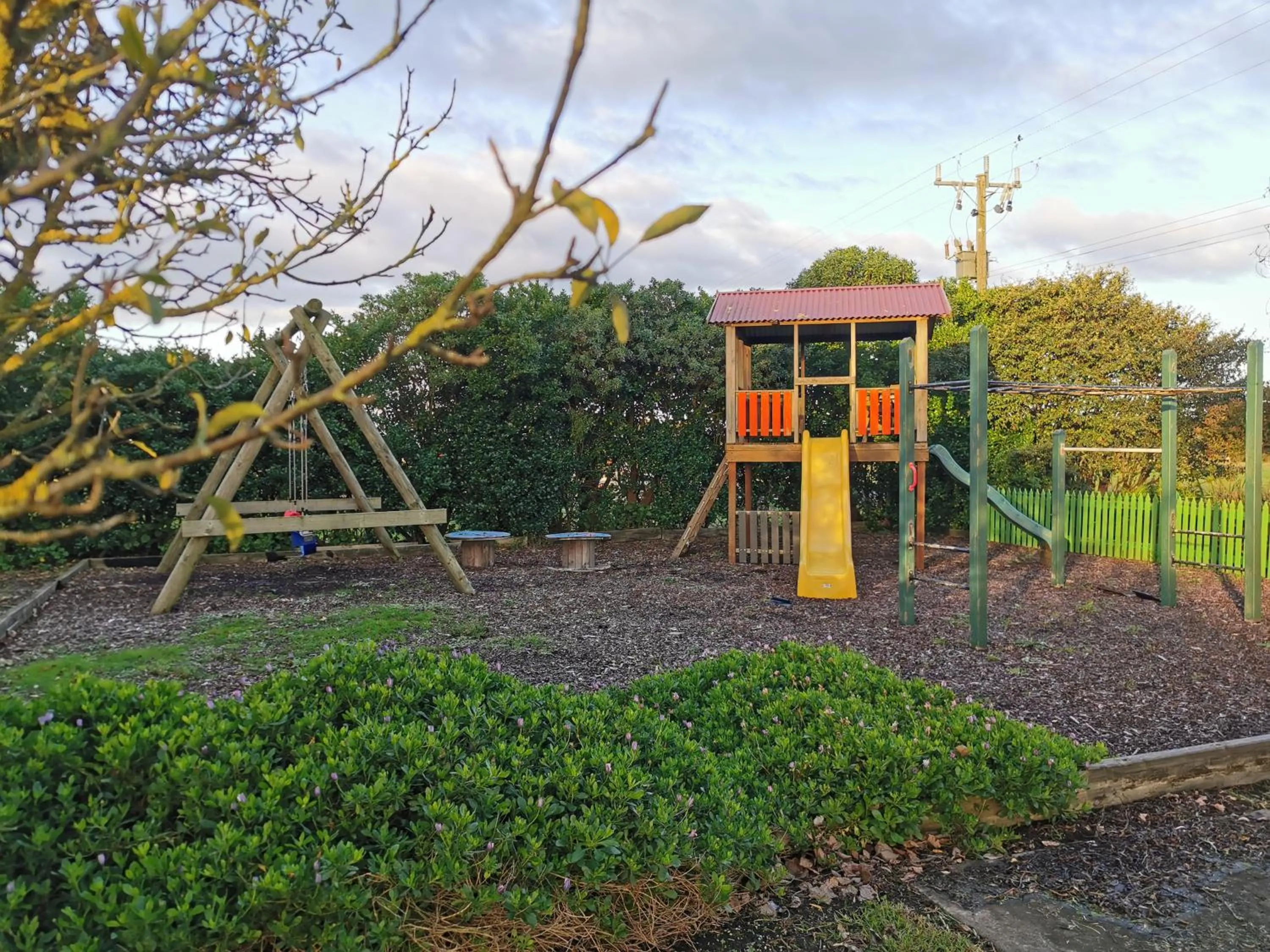Children play ground in Colac Otway Caravan & Cabin Park
