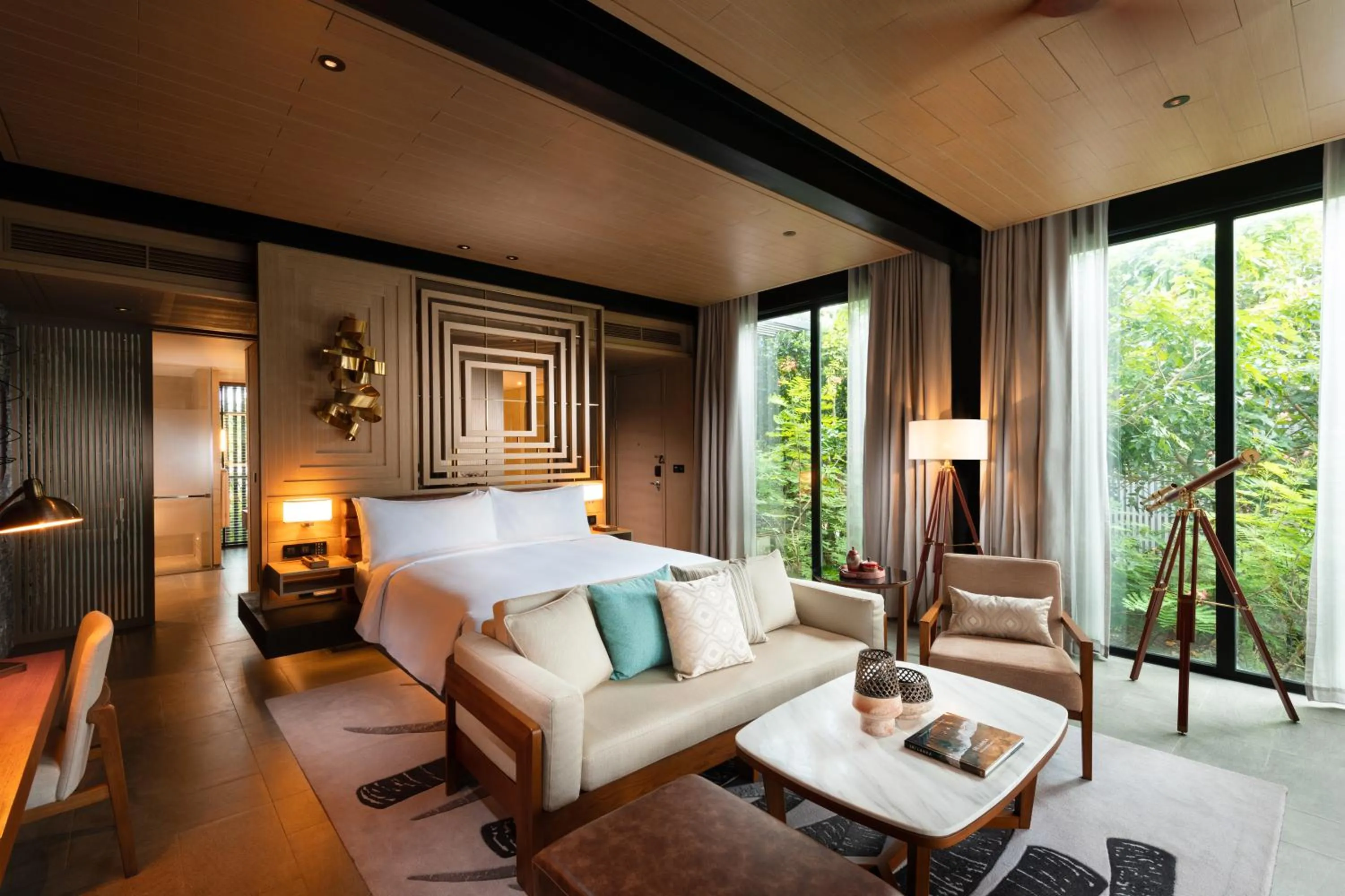 Seating area, Bed in Hilton Yala Resort