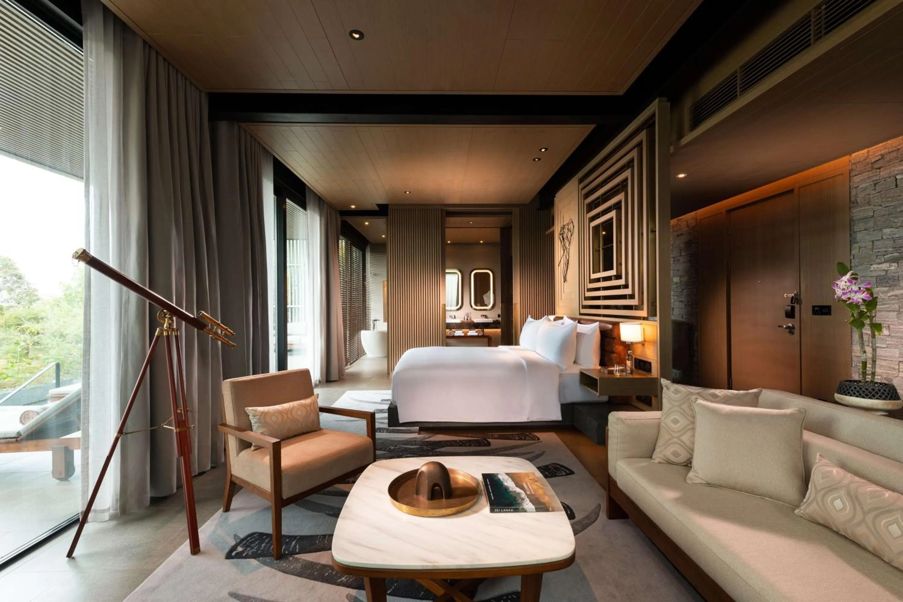 Living room, Bed in Hilton Yala Resort