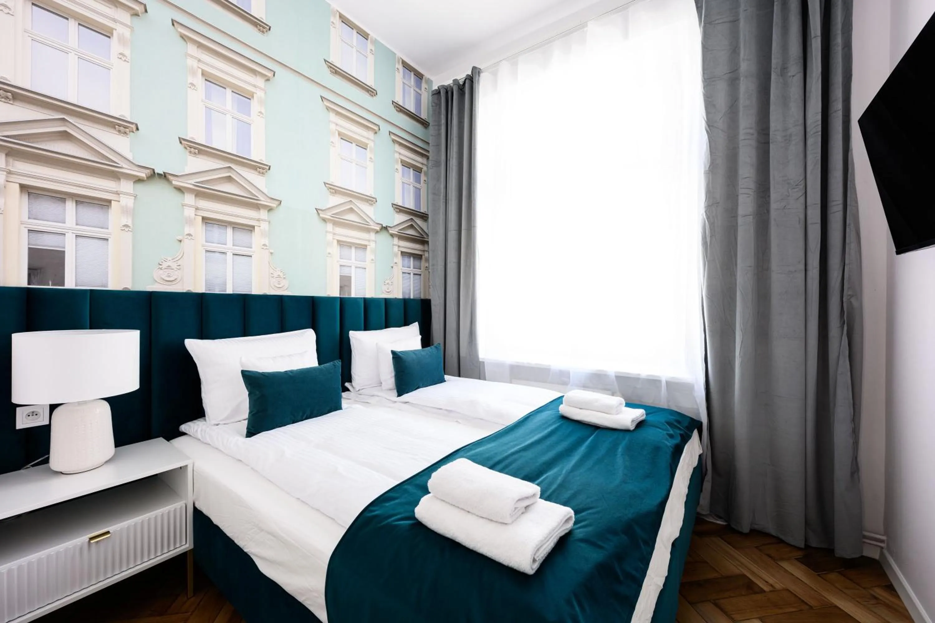 Bed in Wiślna Main Square Apartments